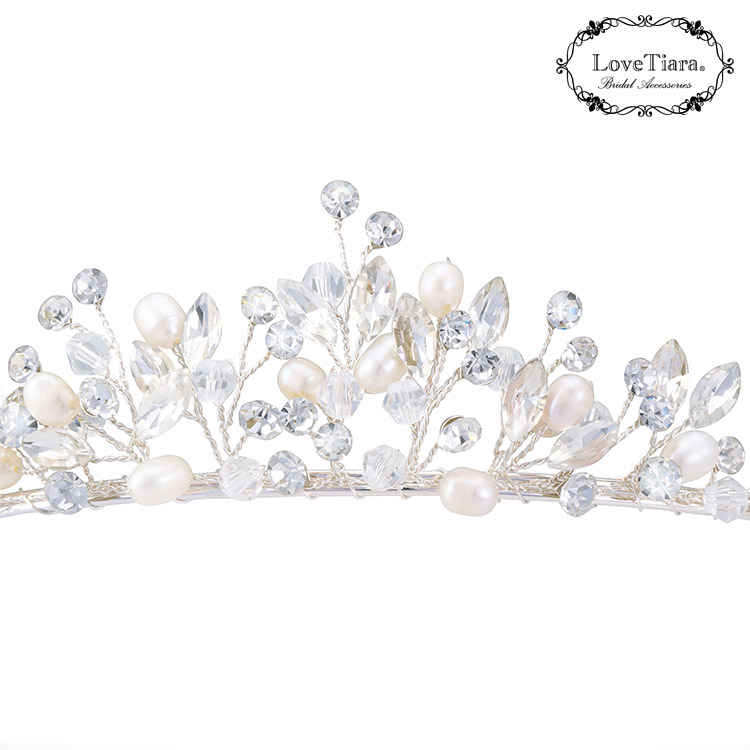 トウィッグリーフティアラ 通信販売ブライダルウェディング通販 髪飾り