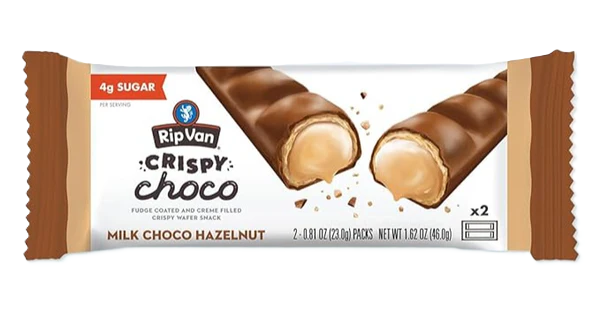 Rip Van - Crispy Choco - Milk Choco Hazelnut - 46g – Low Carb Canada