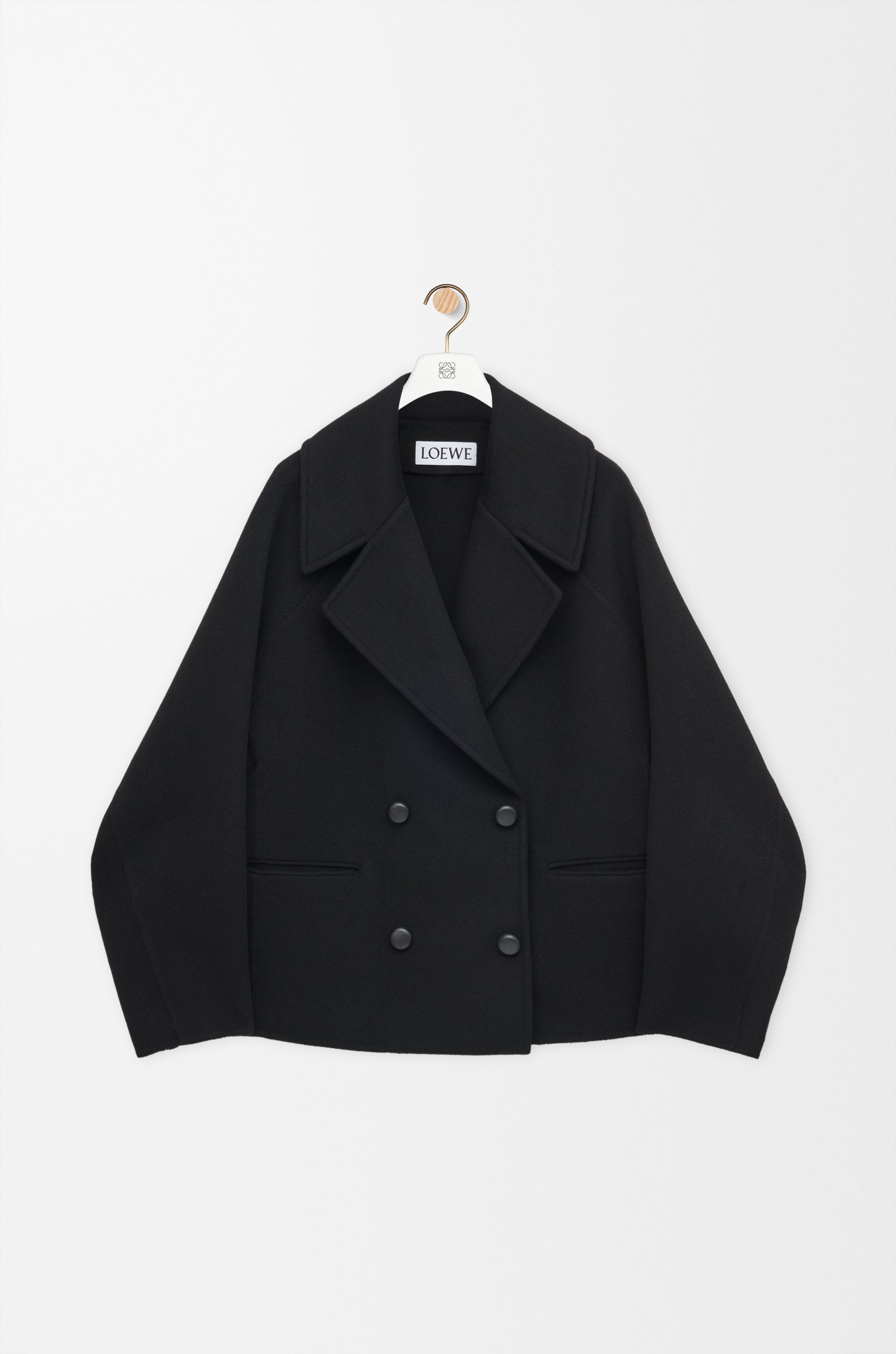 ショート コート（ウール） ブラック - LOEWE Japan official website