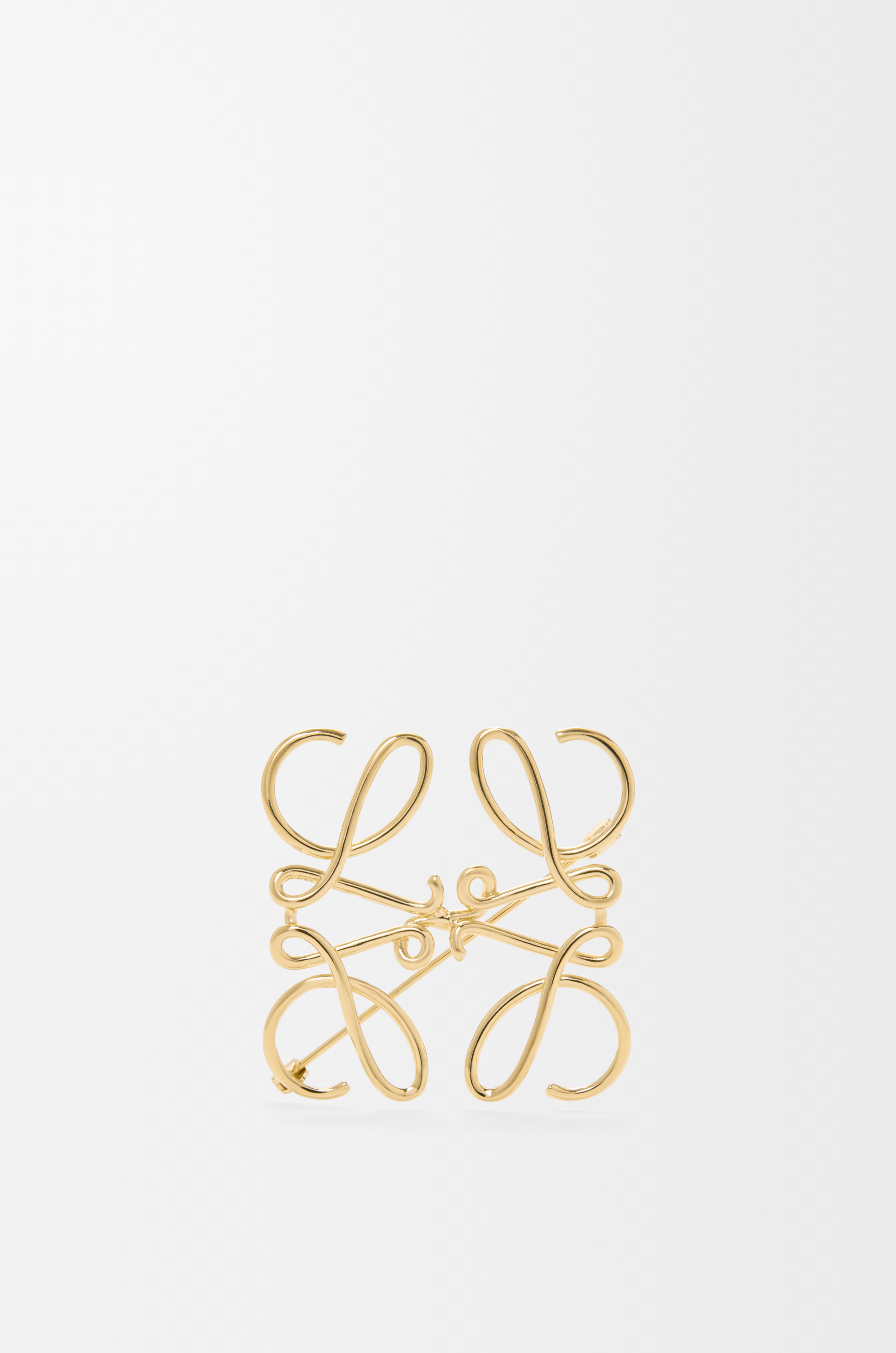 Anagram brooch in metal Gold - LOEWE USA Official Website