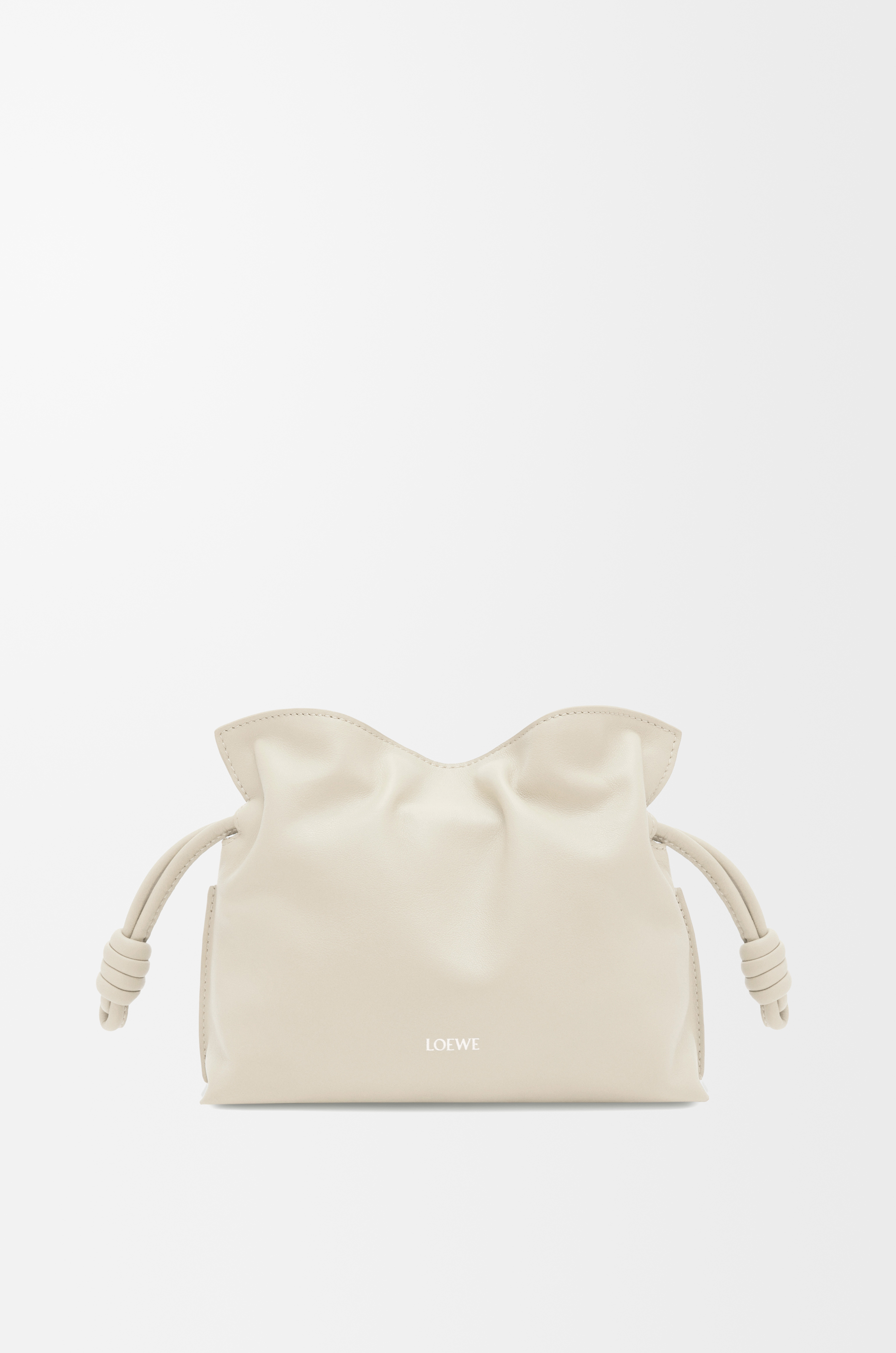 Mini Flamenco clutch in nappa calfskin White - LOEWE USA Official