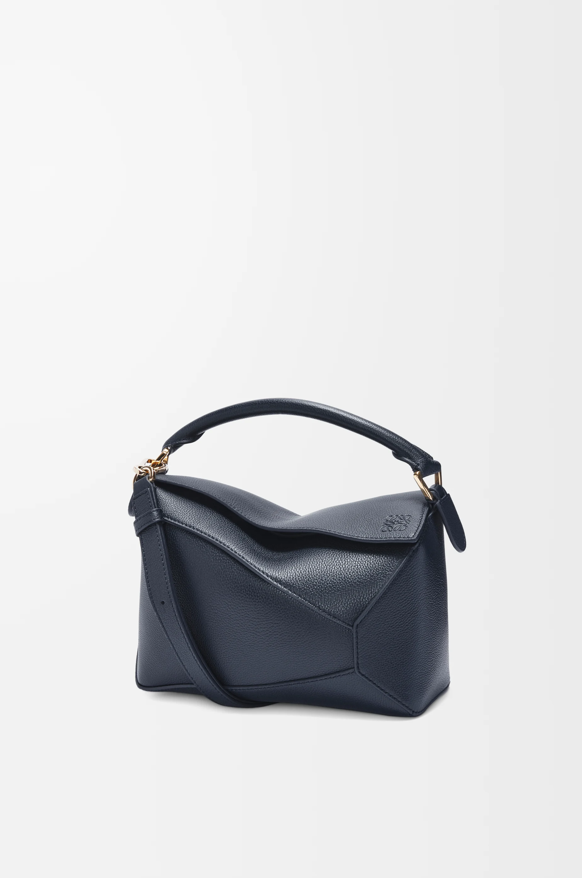 Small Puzzle Edge bag in soft grained calfskin Blue - LOEWE USA
