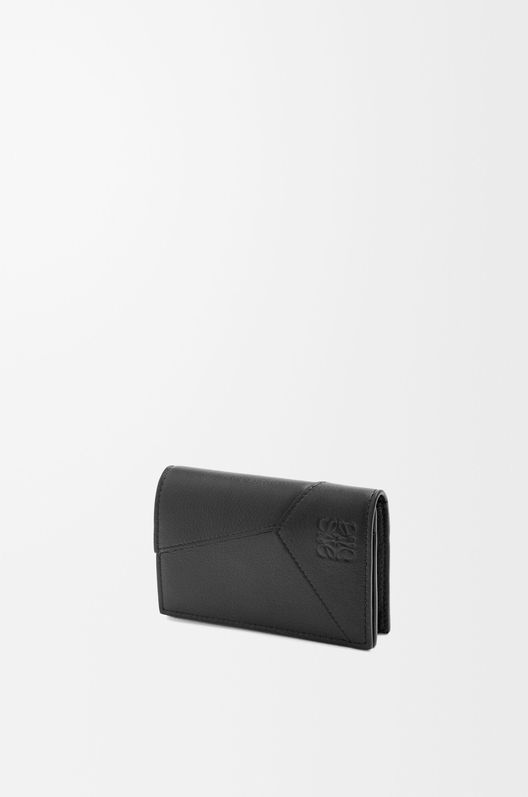Puzzle business cardholder in classic calfskin Black - LOEWE USA