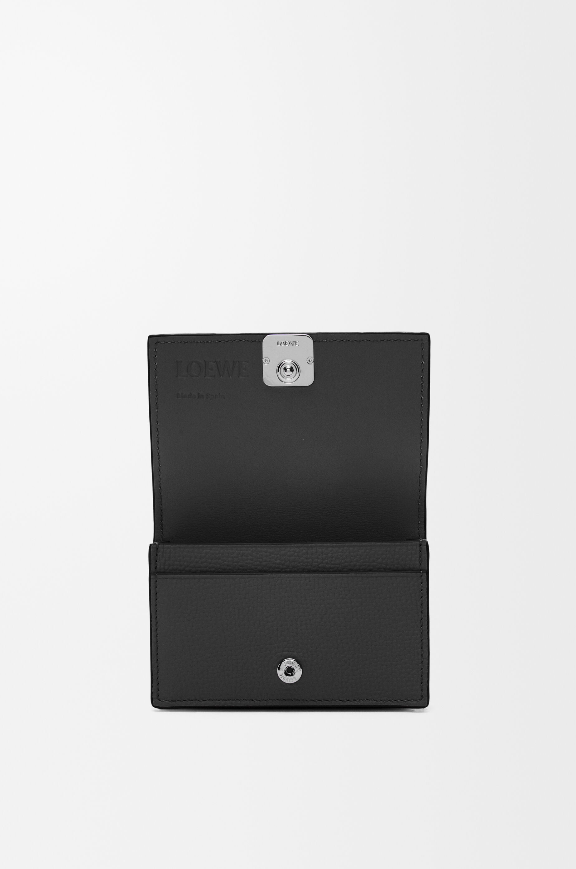 アナグラム ビジネスカードホルダー（ペブルグレインカーフ） ブラック