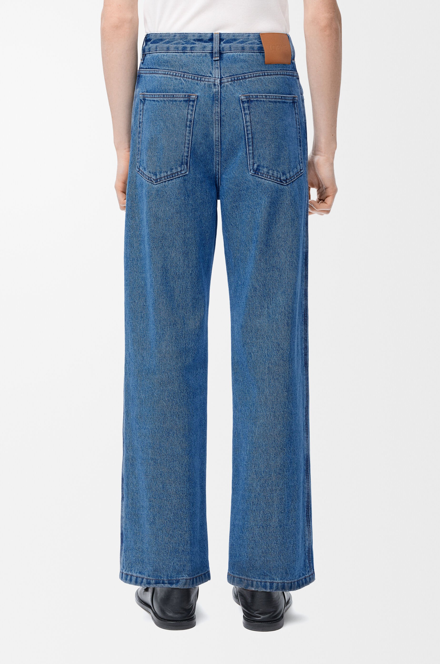 Anagram baggy jeans in denim Blue - LOEWE USA Official Website