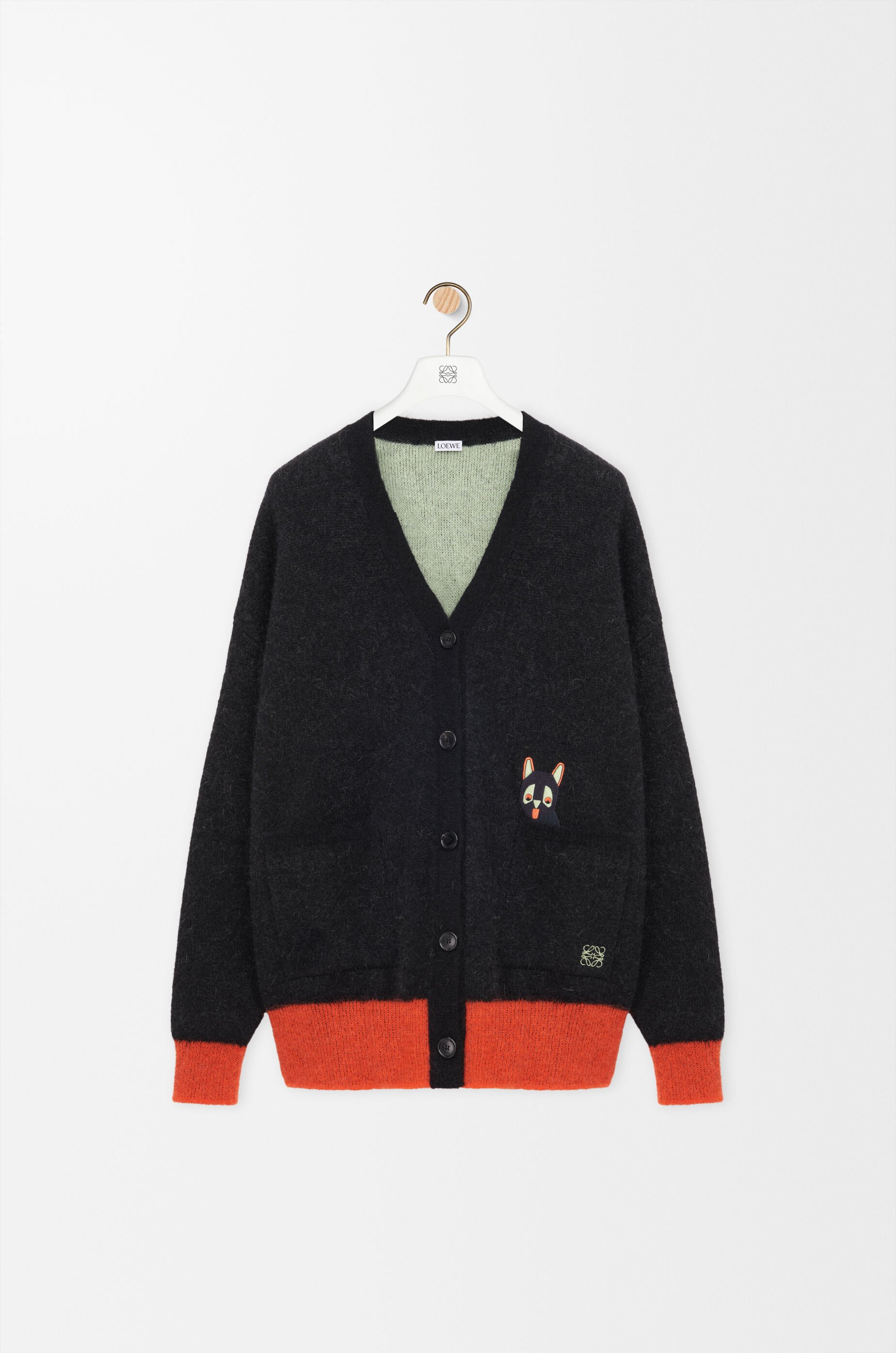 カーディガン（モヘアブレンド） ブラック - LOEWE Japan official website
