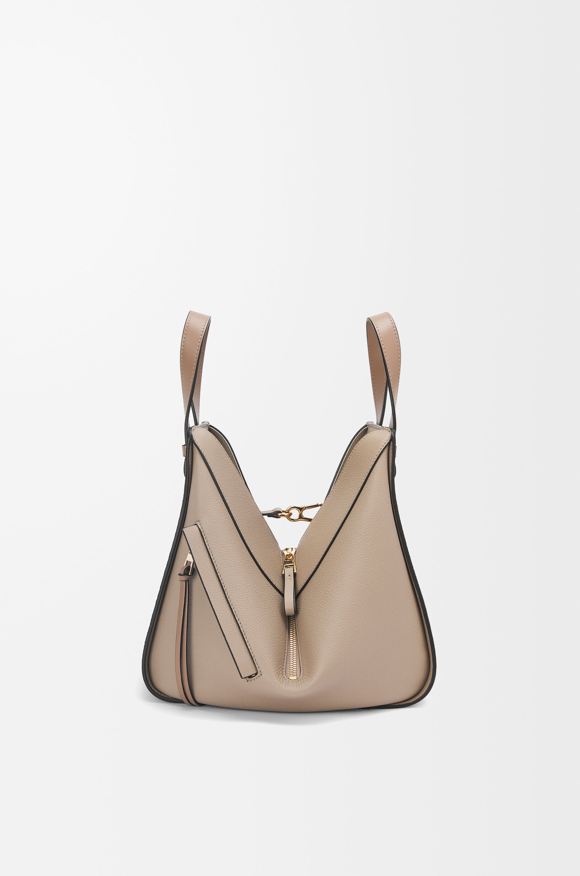 ハンモックバッグ スモール（ソフトグレインカーフ） ベージュ - LOEWE