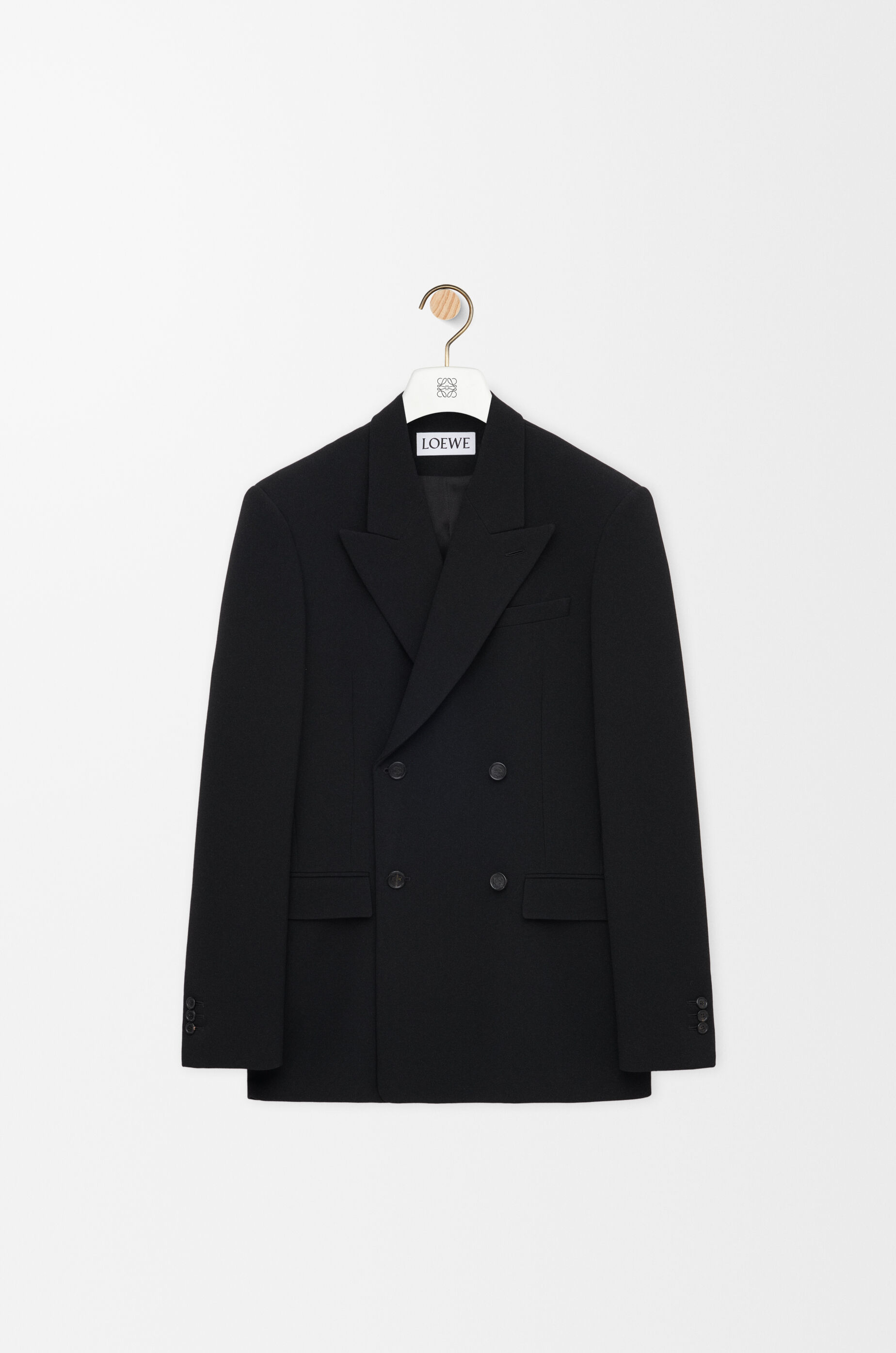 ダブルブレスト ジャケット（ウール） ブラック - LOEWE Japan