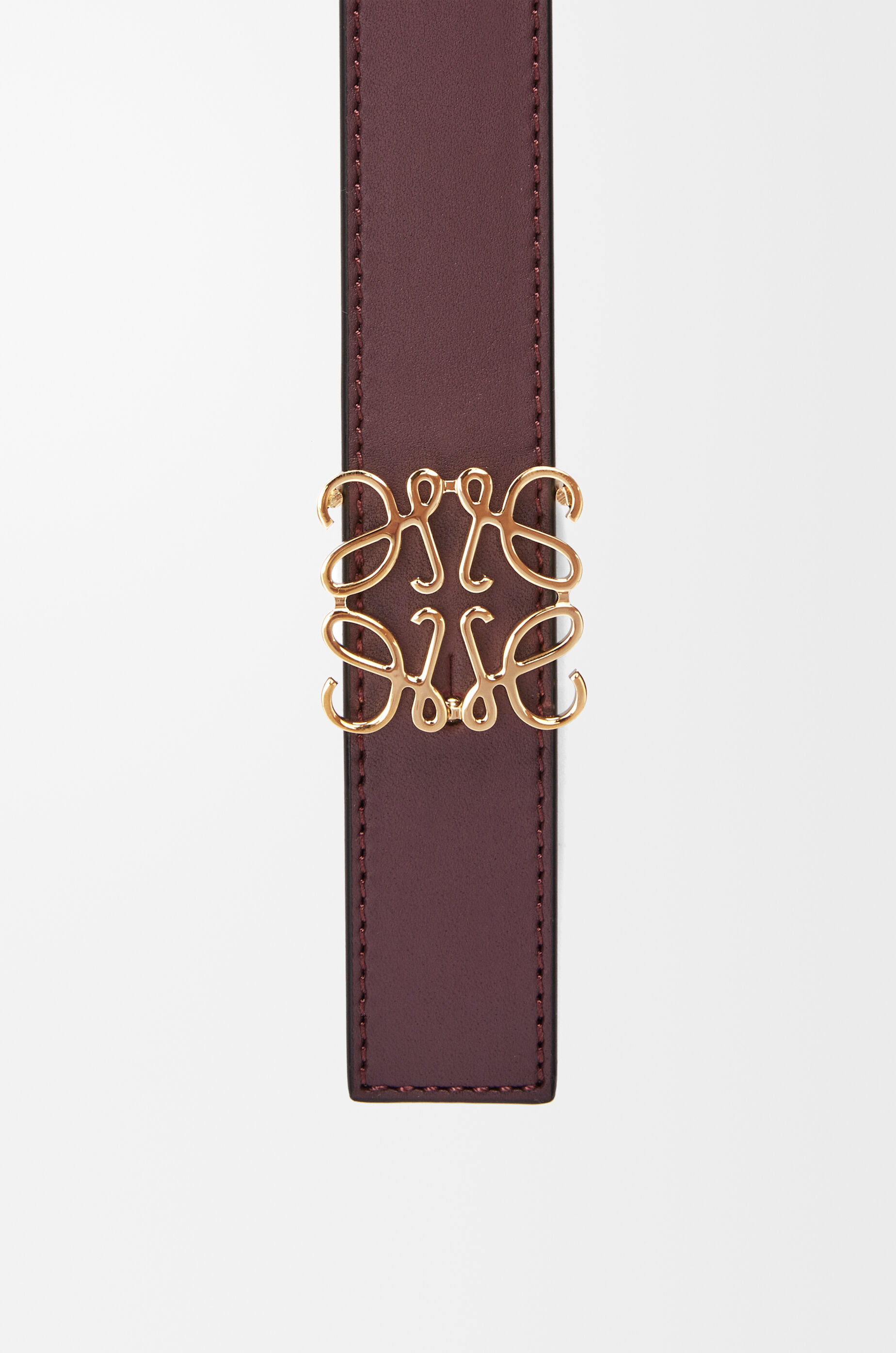 リバーシブル アナグラム ベルト（スムースカーフ） レッド - LOEWE