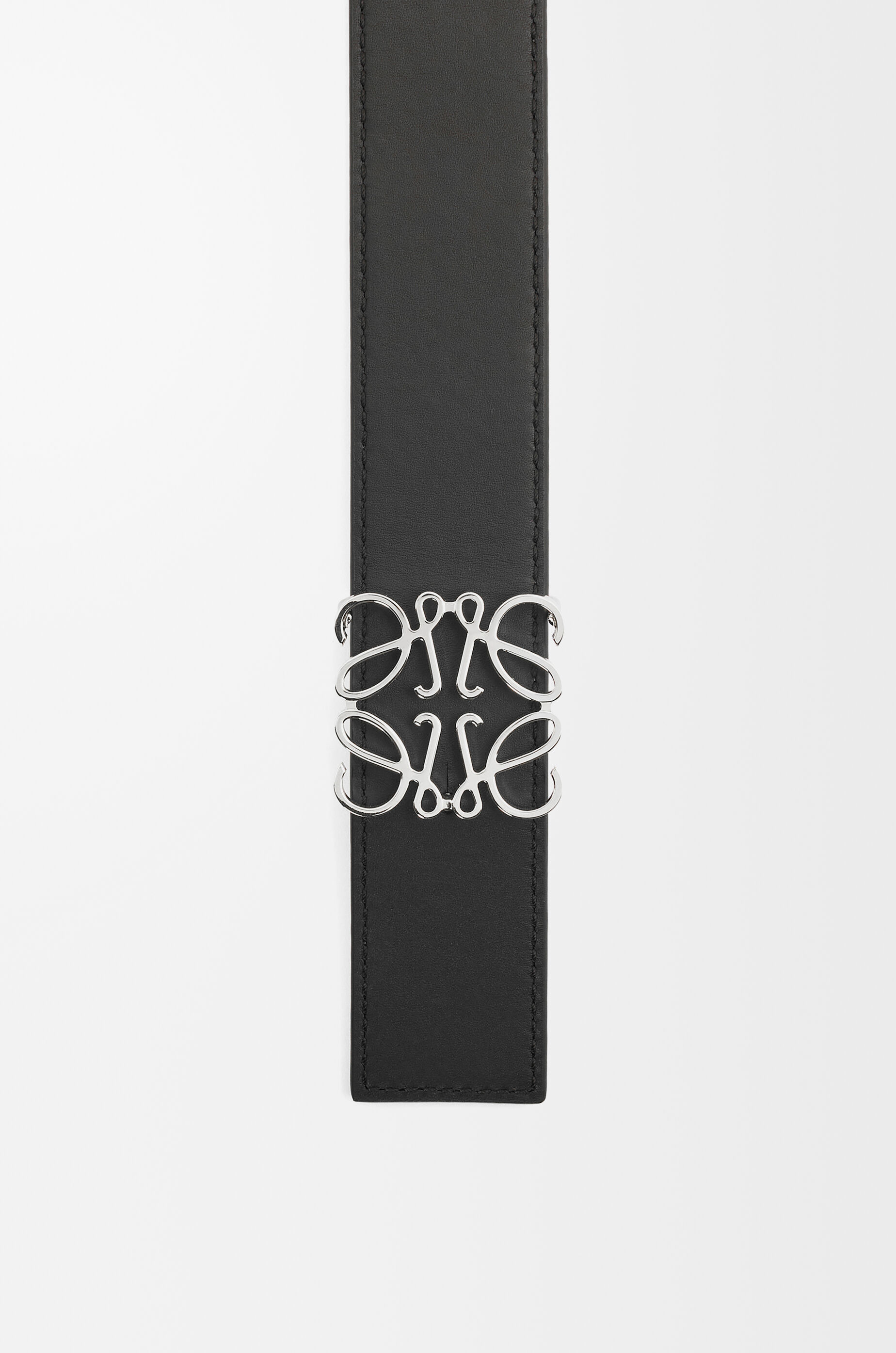 リバーシブル アナグラム ベルト（スムースカーフ） ブラック - LOEWE