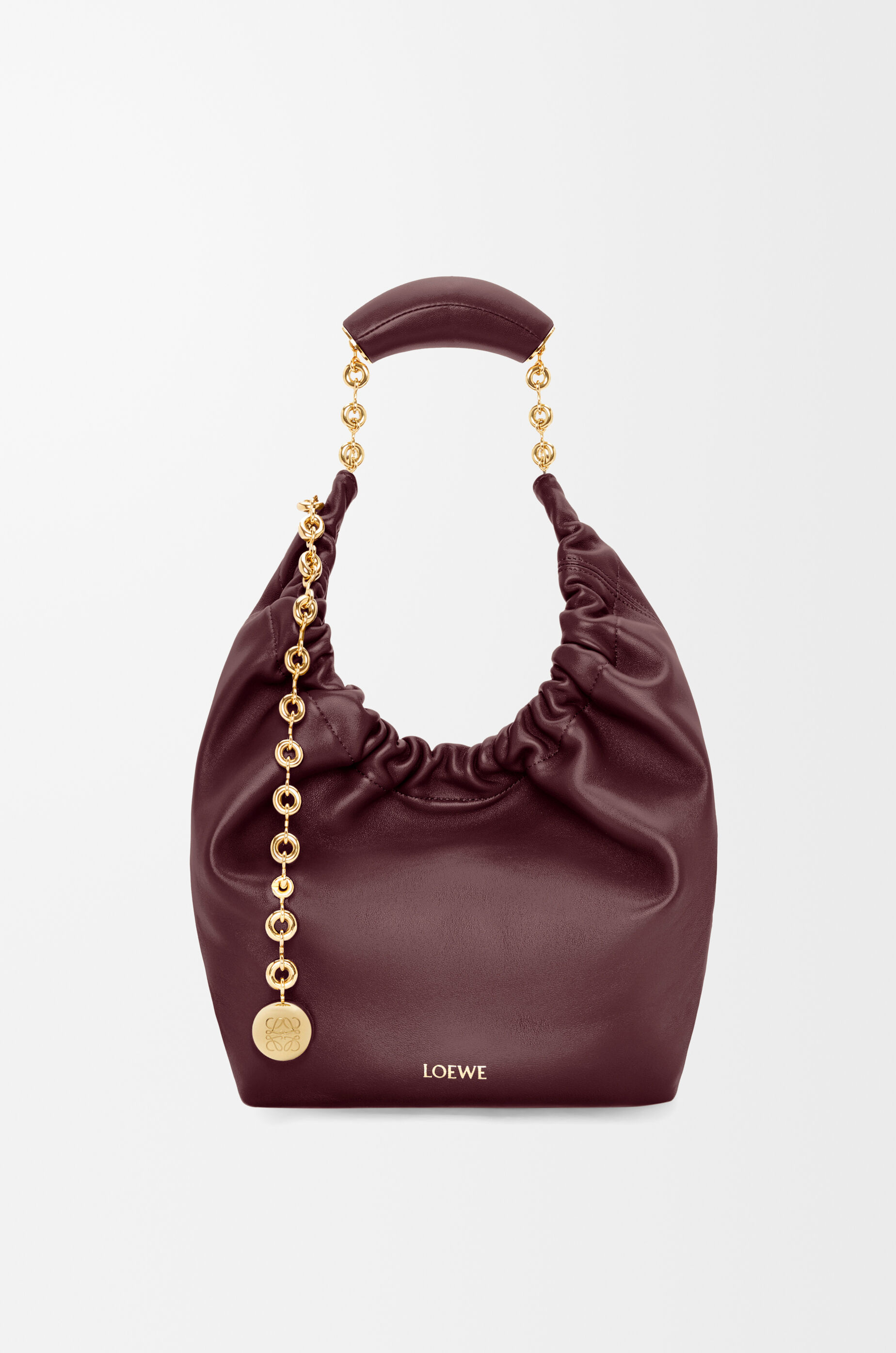 スクイーズバッグ スモール（メローナパラム） レッド - LOEWE Japan