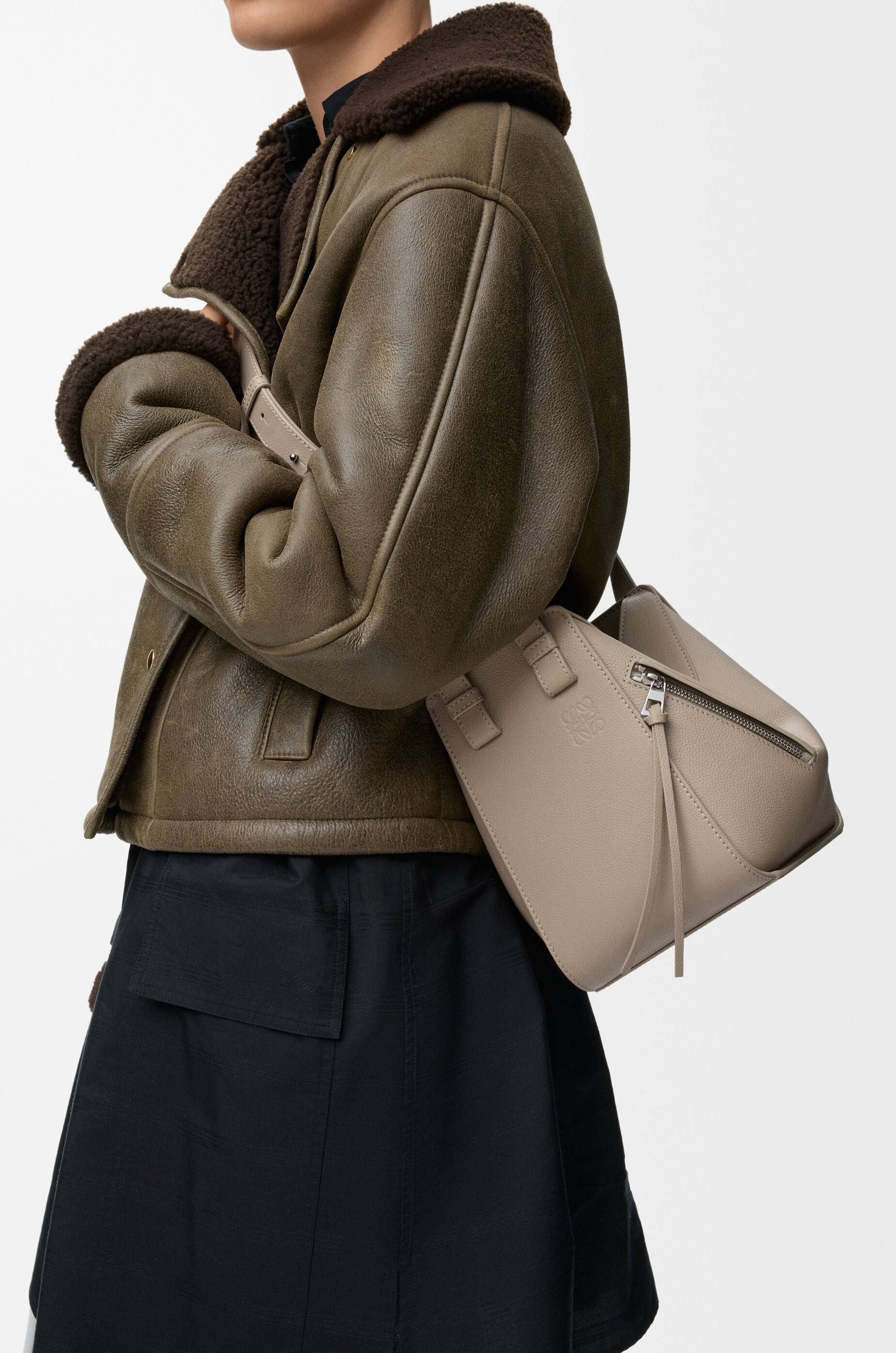 ハンモックバッグ コンパクト（ソフトグレインカーフ） ブラウン