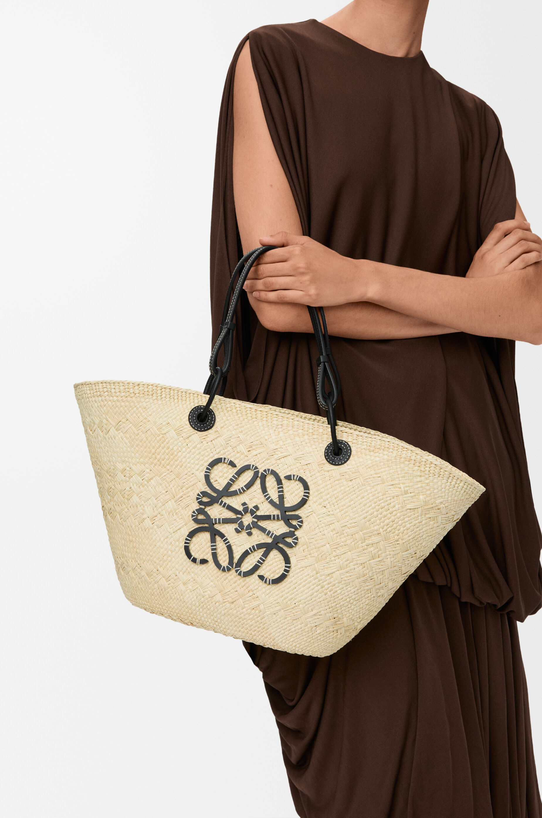 アナグラム バスケットバッグ ミディアム（イラカヤシ&カーフ