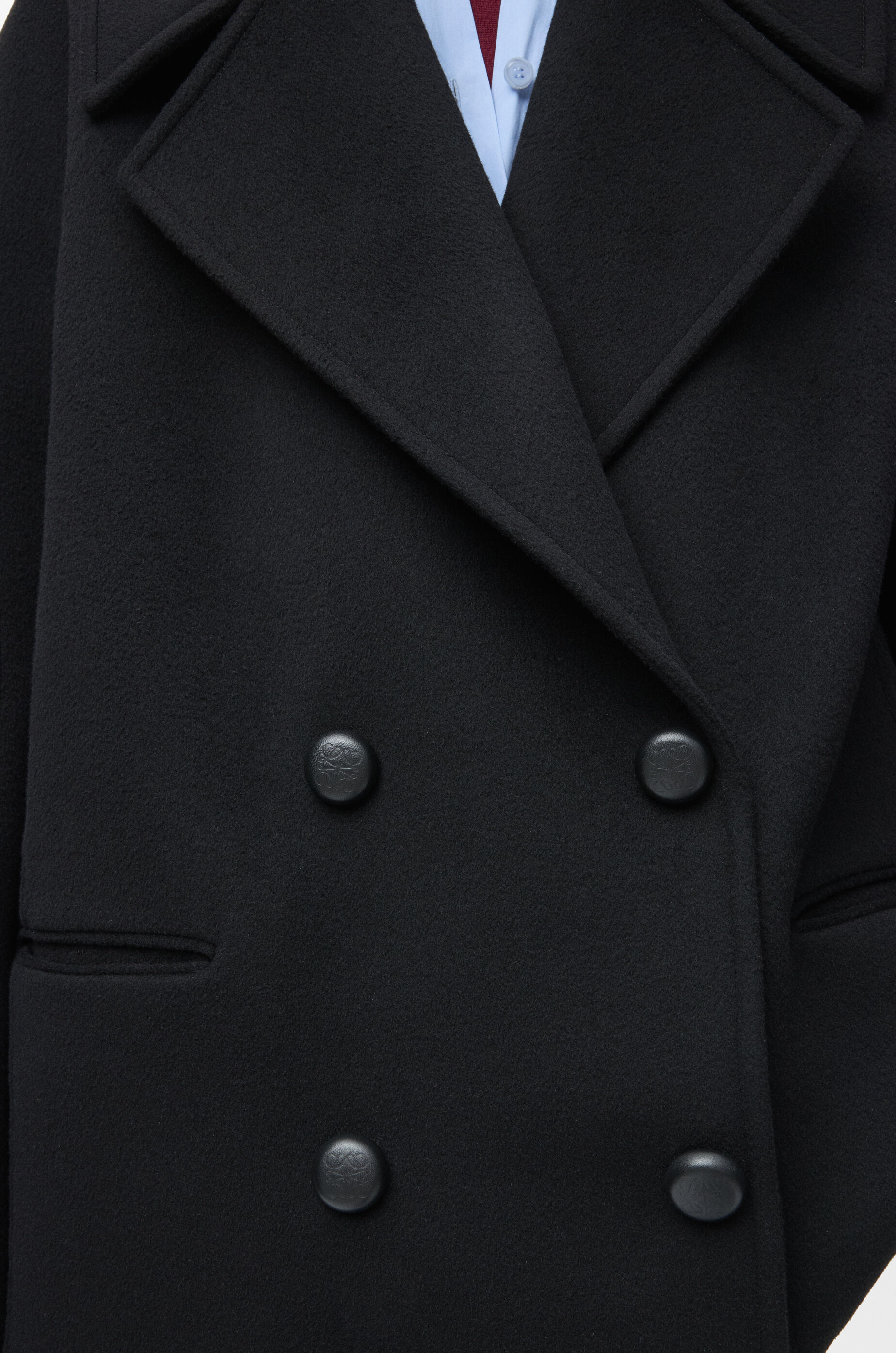 ショート コート（ウール） ブラック - LOEWE Japan official website