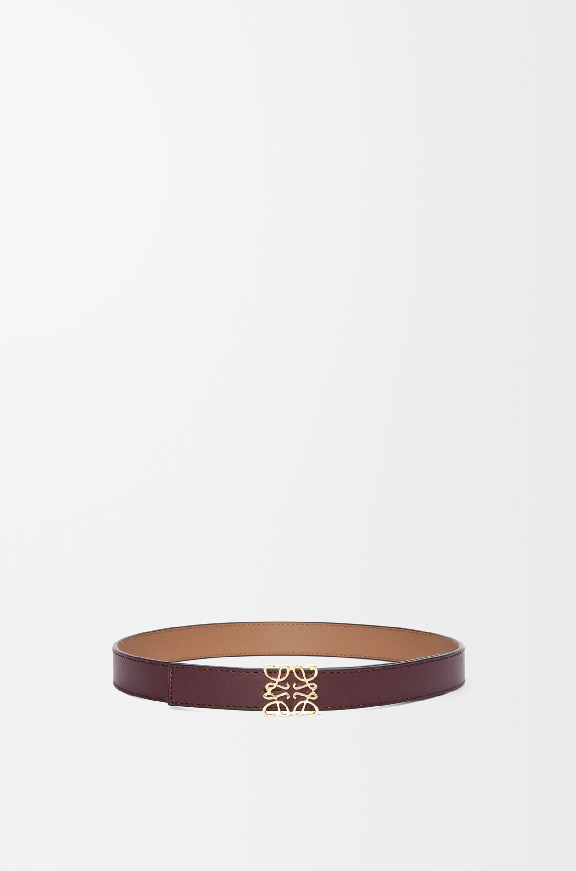 リバーシブル アナグラム ベルト（スムースカーフ） レッド - LOEWE