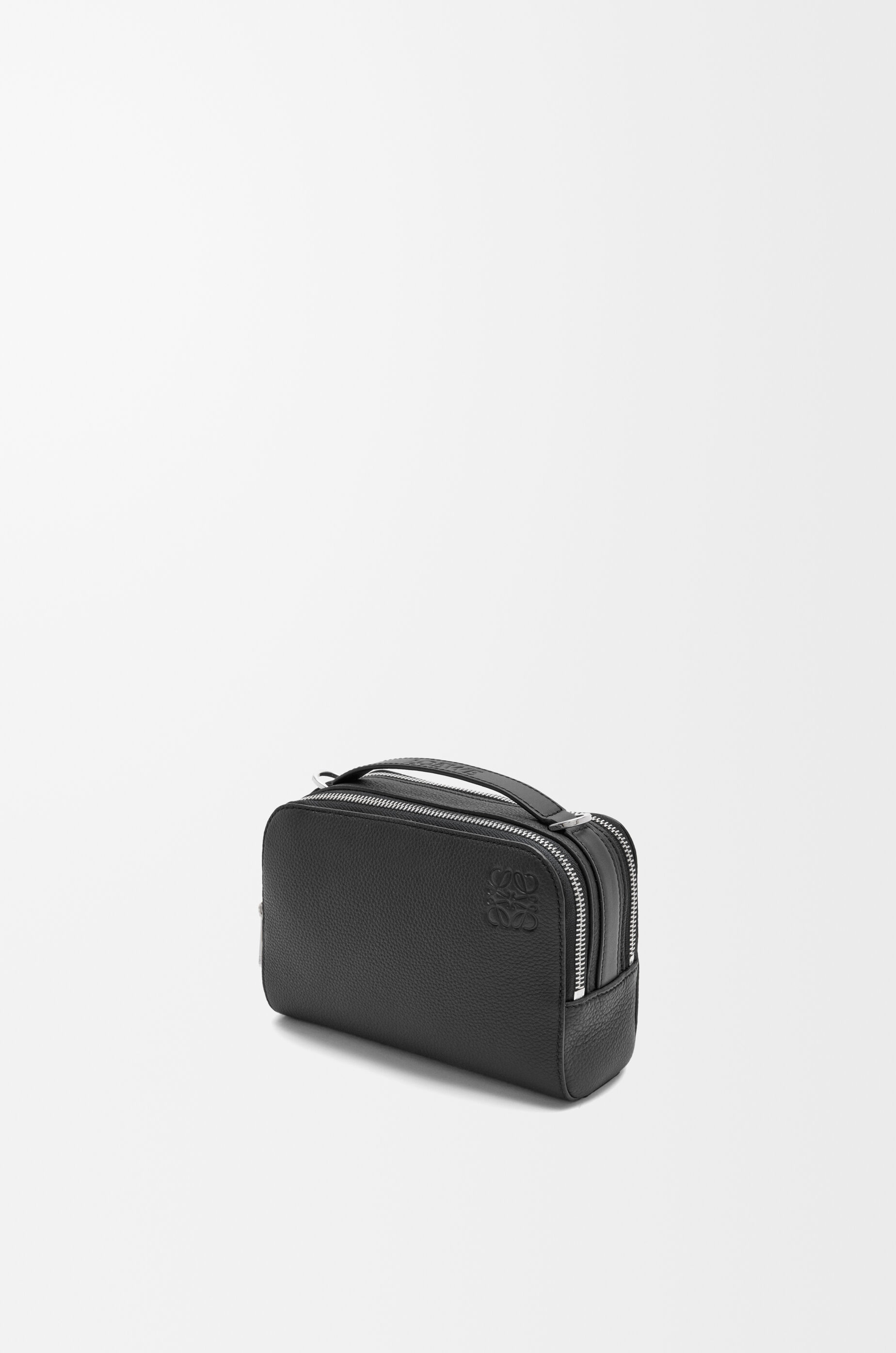 Mini crossbody camera bag in soft grained calfskin Black - LOEWE