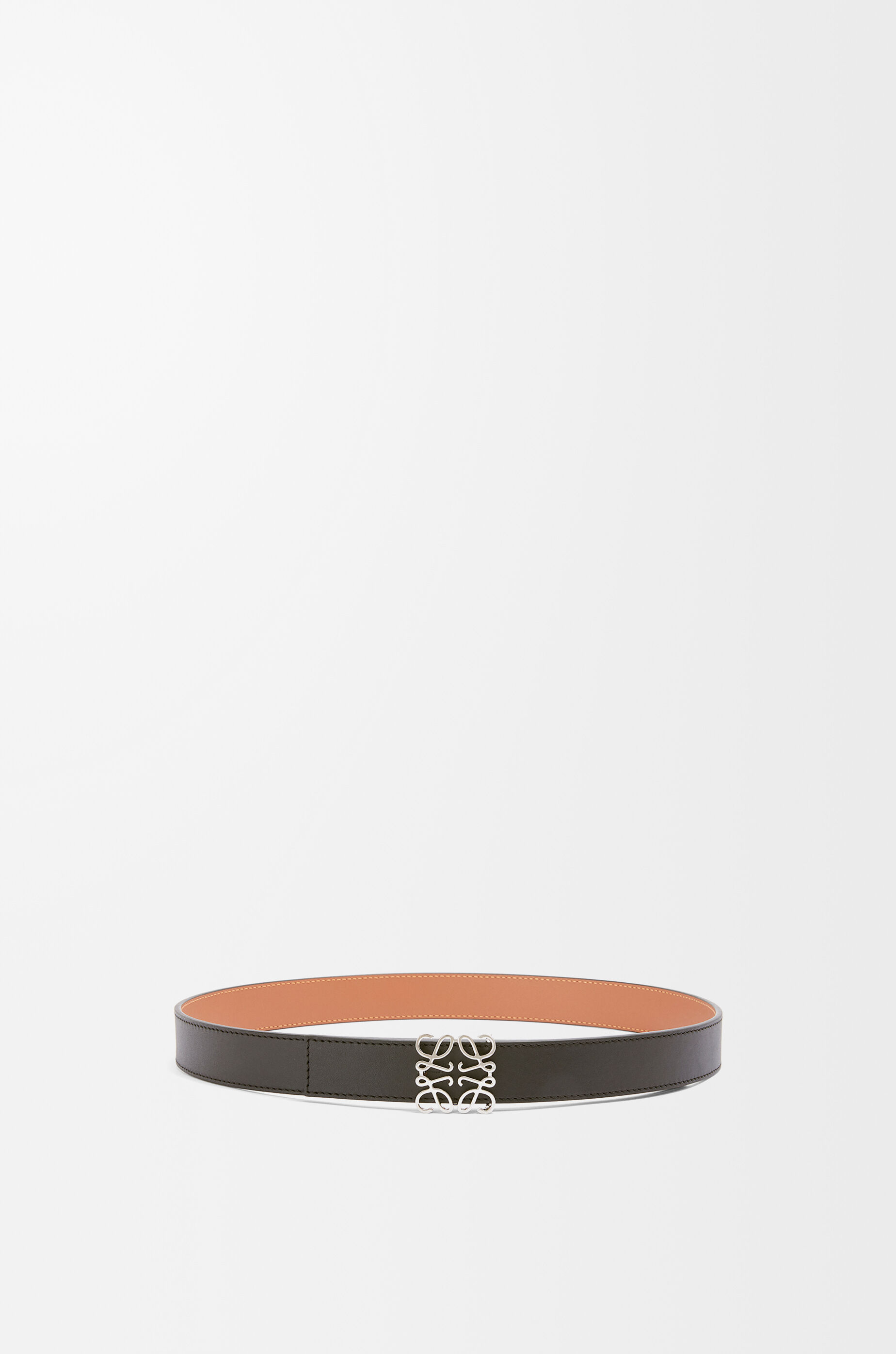 リバーシブル アナグラム ベルト（スムースカーフ） ブラック - LOEWE