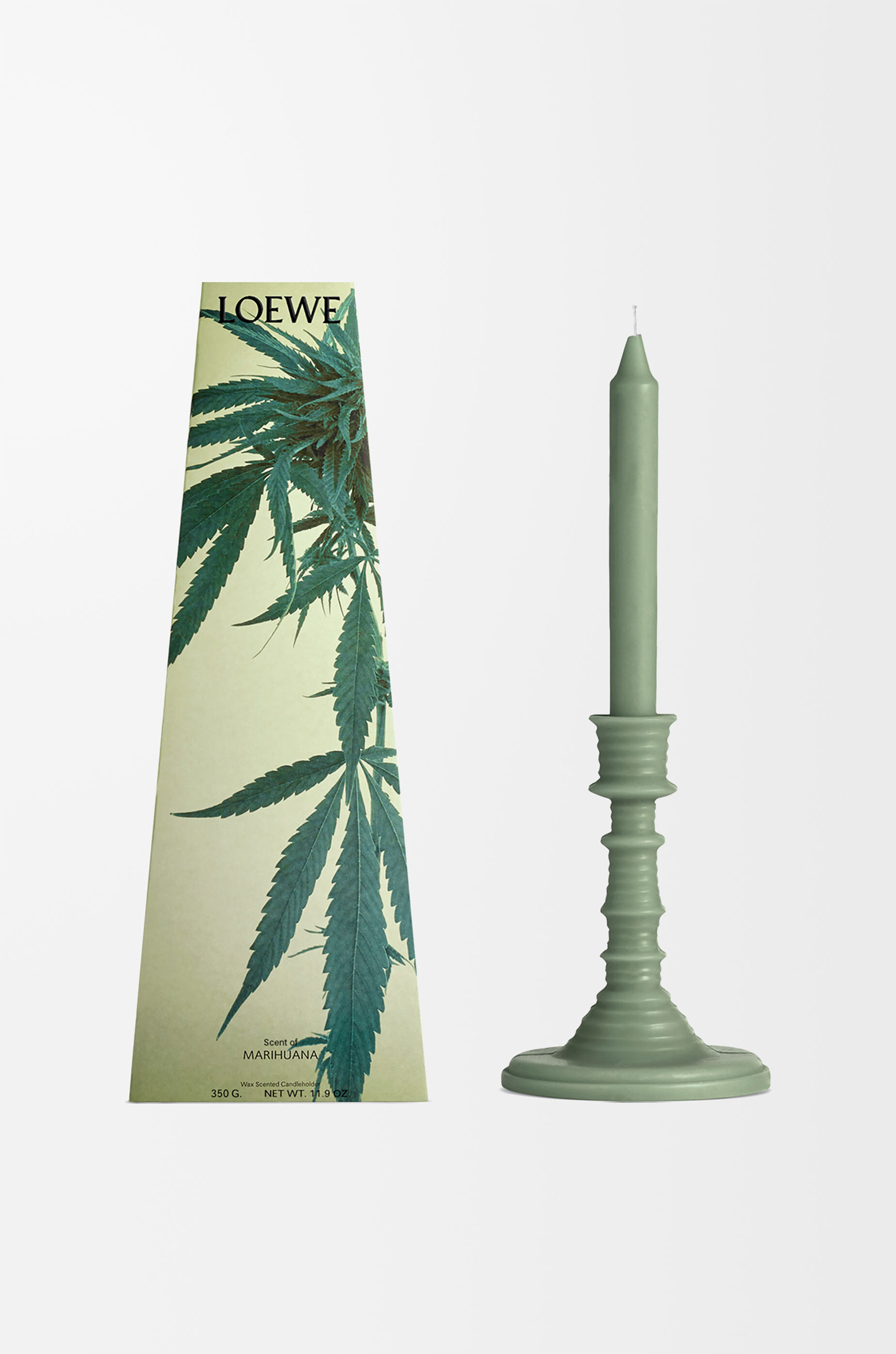 マリファナセント ワックス キャンドルホルダー グリーン - LOEWE