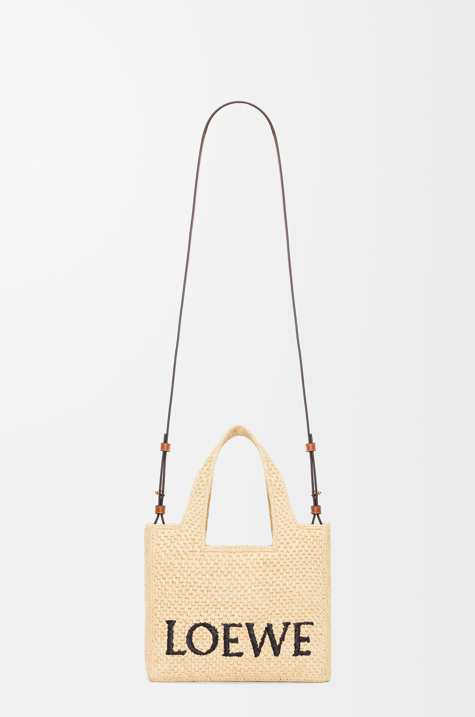 ロエベフォント トート スモール（ラフィア） ベージュ - LOEWE Japan