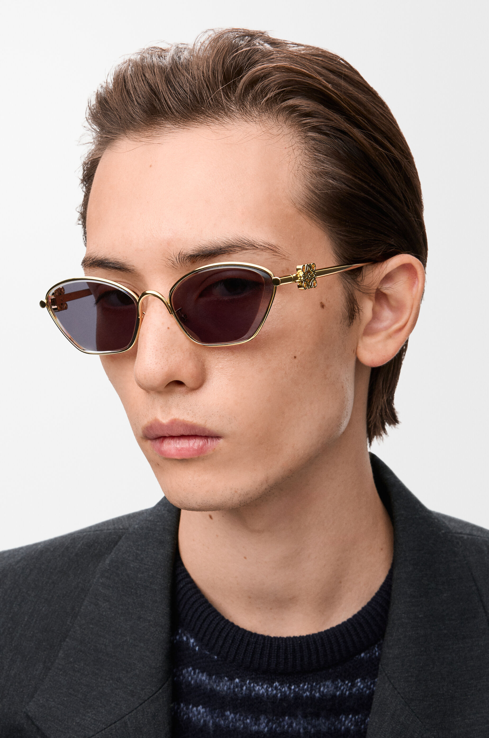 アナグラム ヘクサゴナル サングラス ブラウン - LOEWE Japan official