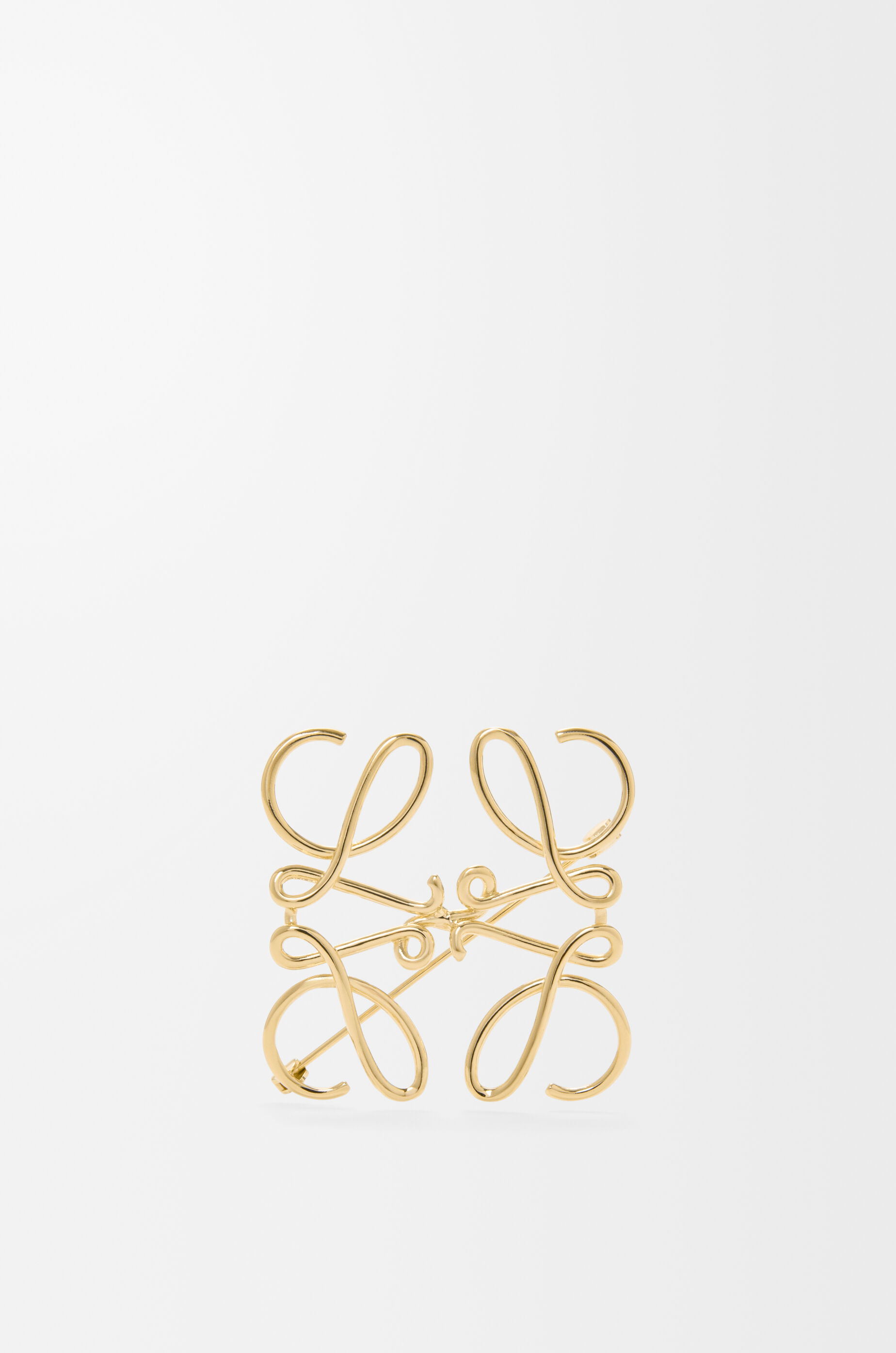 未使用級✨ロエベ ブローチ アナグラム パラジウム 4色 ゴールド