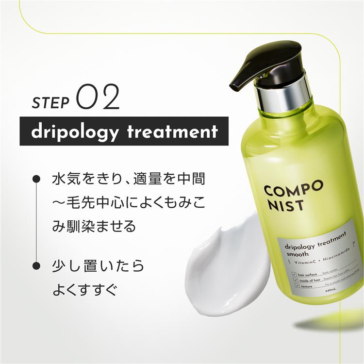 ドリポロジーヘアトリートメント スムース 440ml: コスメ