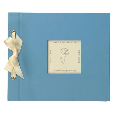 スクラップ台紙アルバム シンプル スモーキーブルー(スモーキーブルー