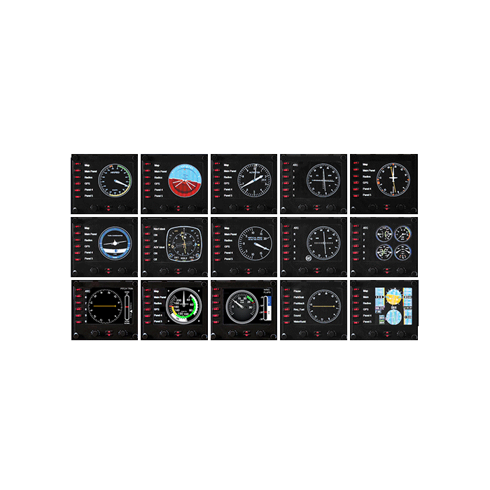 Controle profissional para simulação em painel de instrumentos LCD