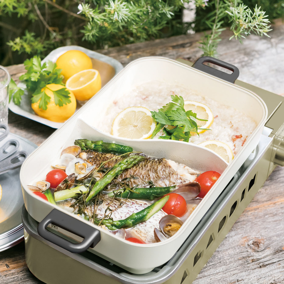 LOGOS×SENGOKU ALADDIN ポータブル ガス ホットプレート プチパン