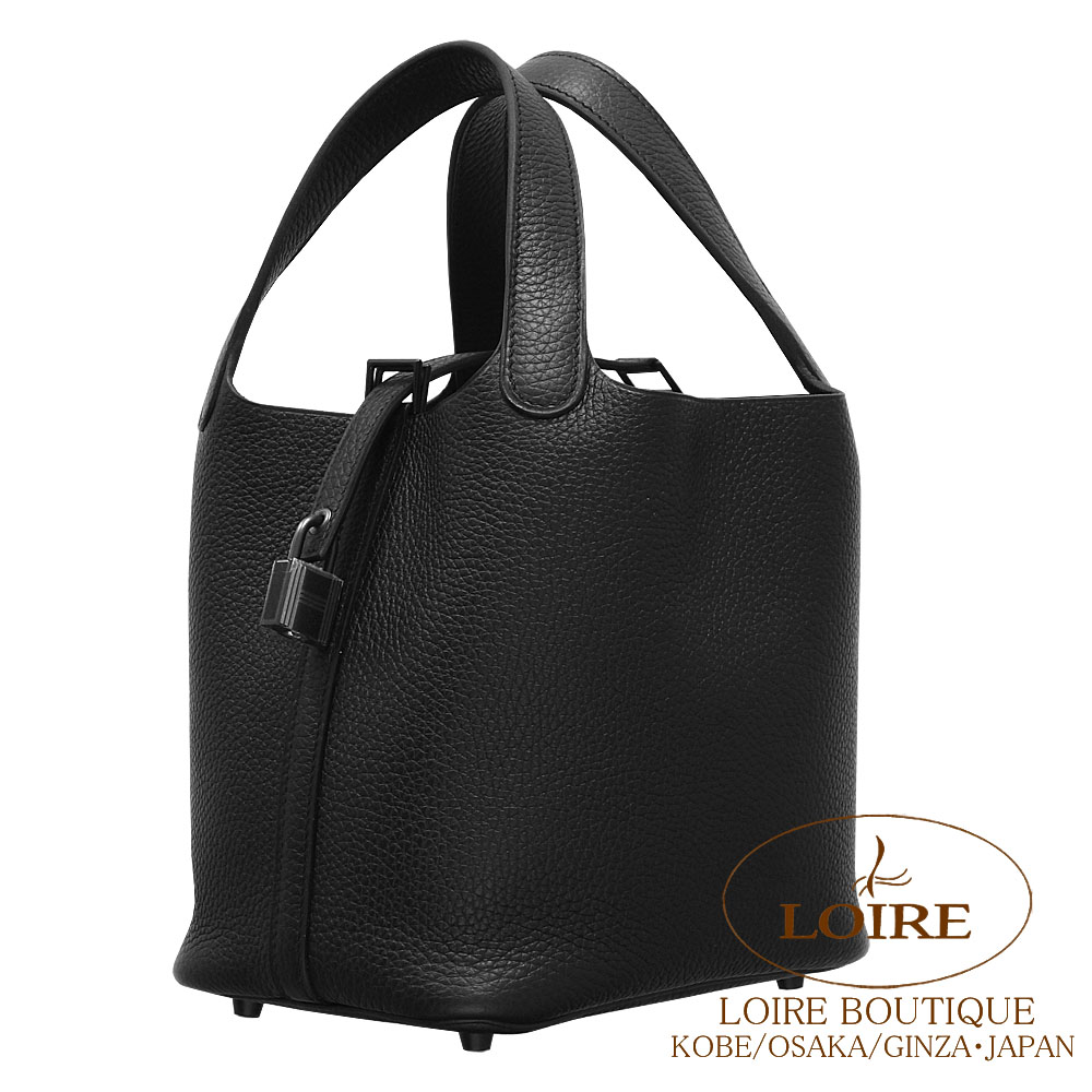エルメス箱21cm x 27cm x 21cm エルメス　ピコタンロックPM z エルメス ピコタンロック PMサイズ ゴールド金具 (HERMES/ハンドバッグ
