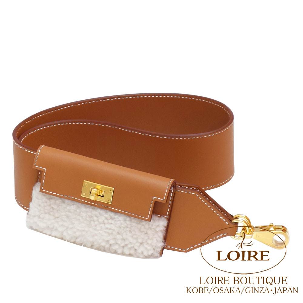 F*K様 エルメス ショルダーストラップ ブラック ケリー ボリード シルバー金 HERMES エルメス ショルダーストラップ バンドリエール ケリーボリード