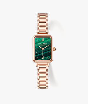 Rose Gold Malachite Textured Watch – Lola Rose