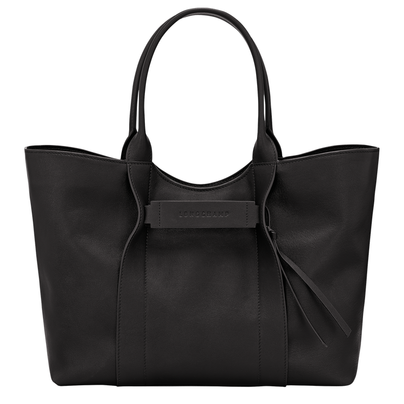 Longchamp 3D L Shoulder bag Black - Leather | Longchamp US