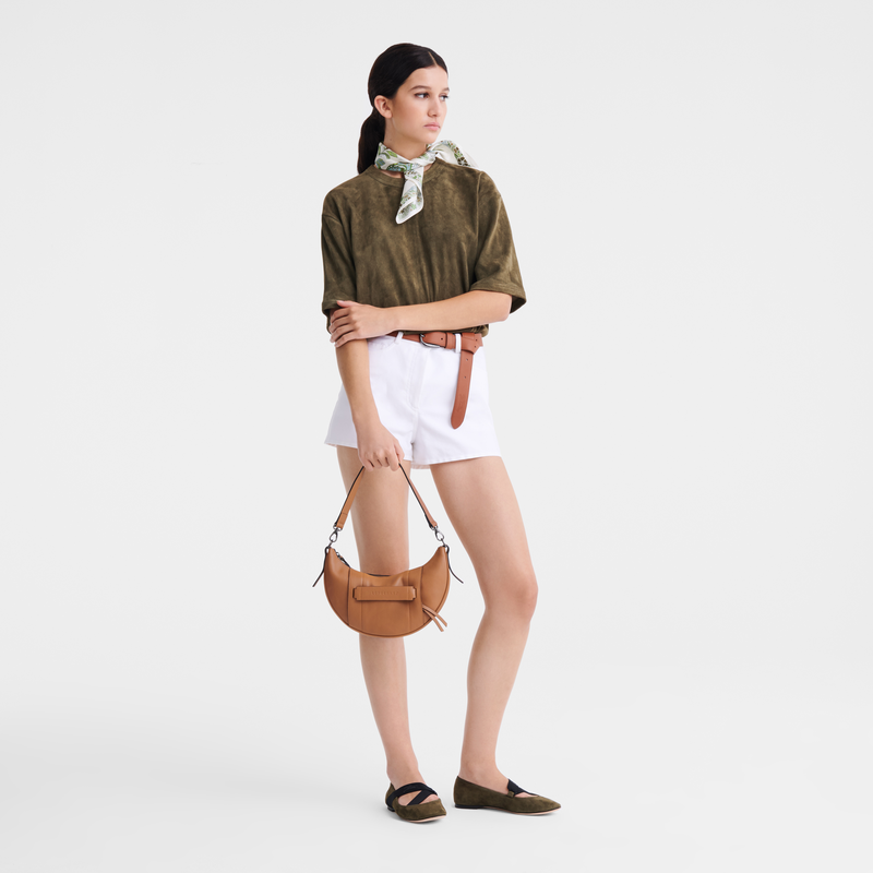 ロンシャン3D S クロスボディバッグ ナチュラル - レザー | ロンシャン JP