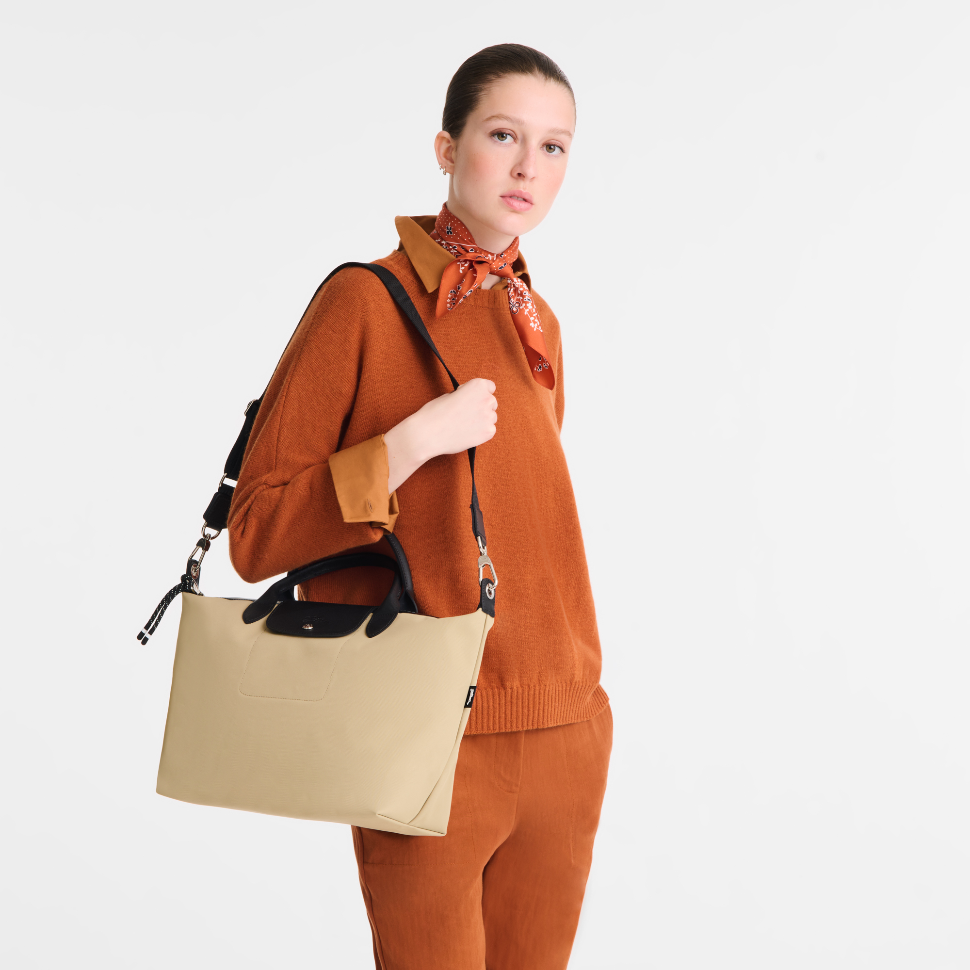 Le Pliage Energy L Handbag Clay - Recycled canvas | Longchamp CA