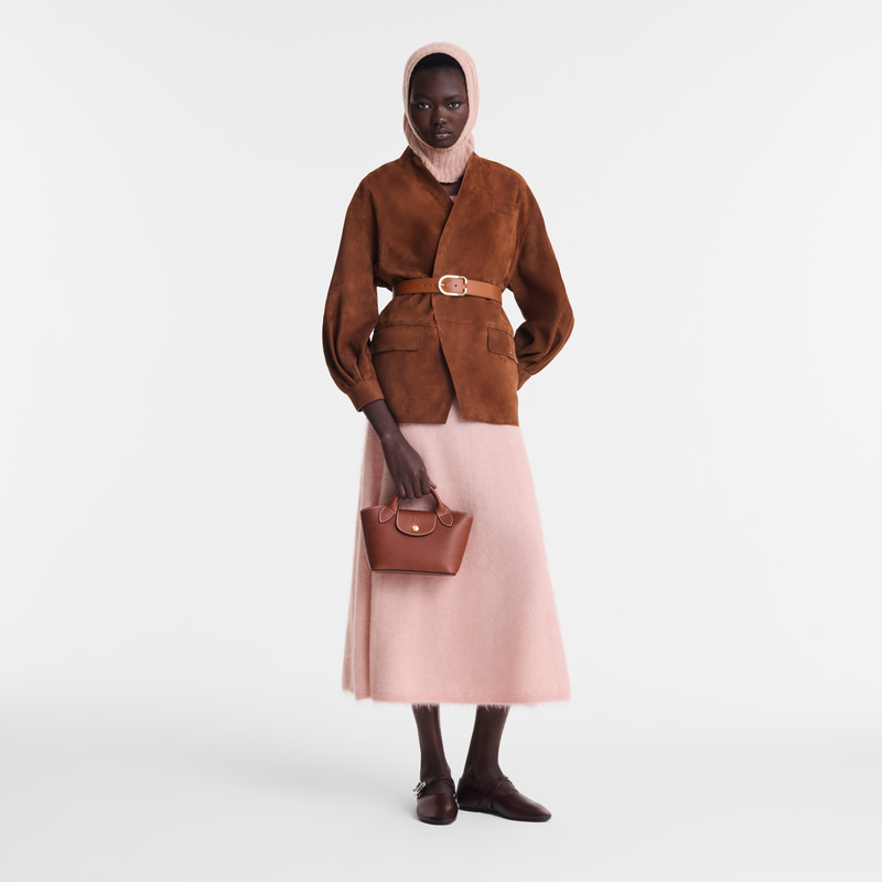 エピュレ XS トートバッグ ブラウン - レザー | ロンシャン JP