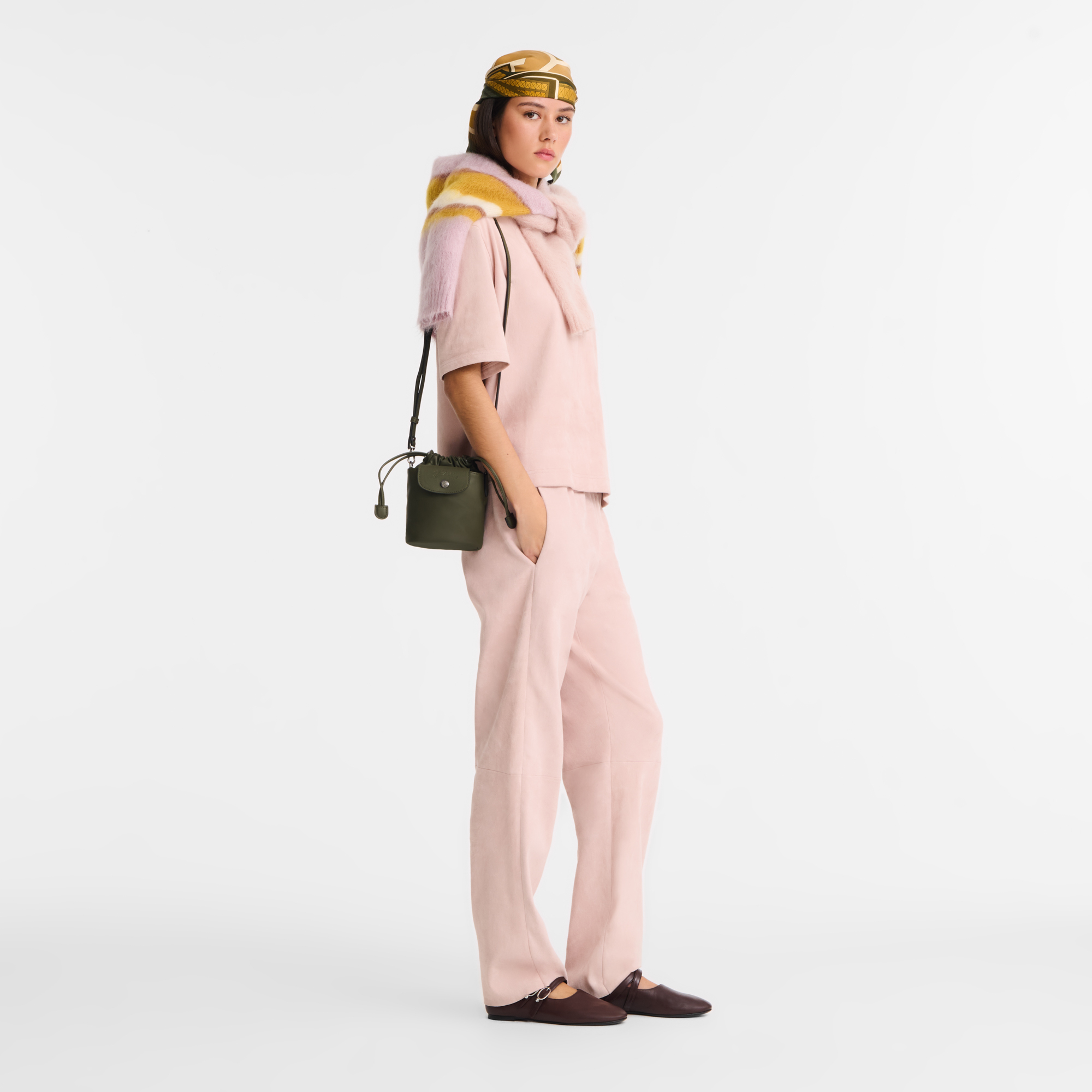 Le Pliage Xtra XS Bucket bag Fir - Leather | Longchamp US