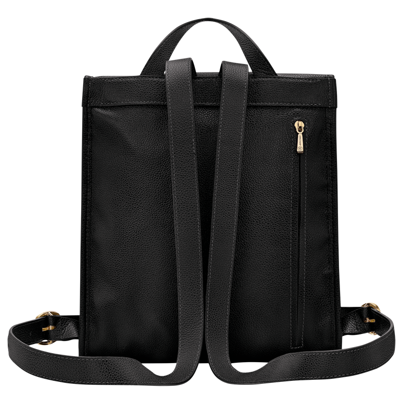 Le Foulonné M Backpack Black - Leather | Longchamp US