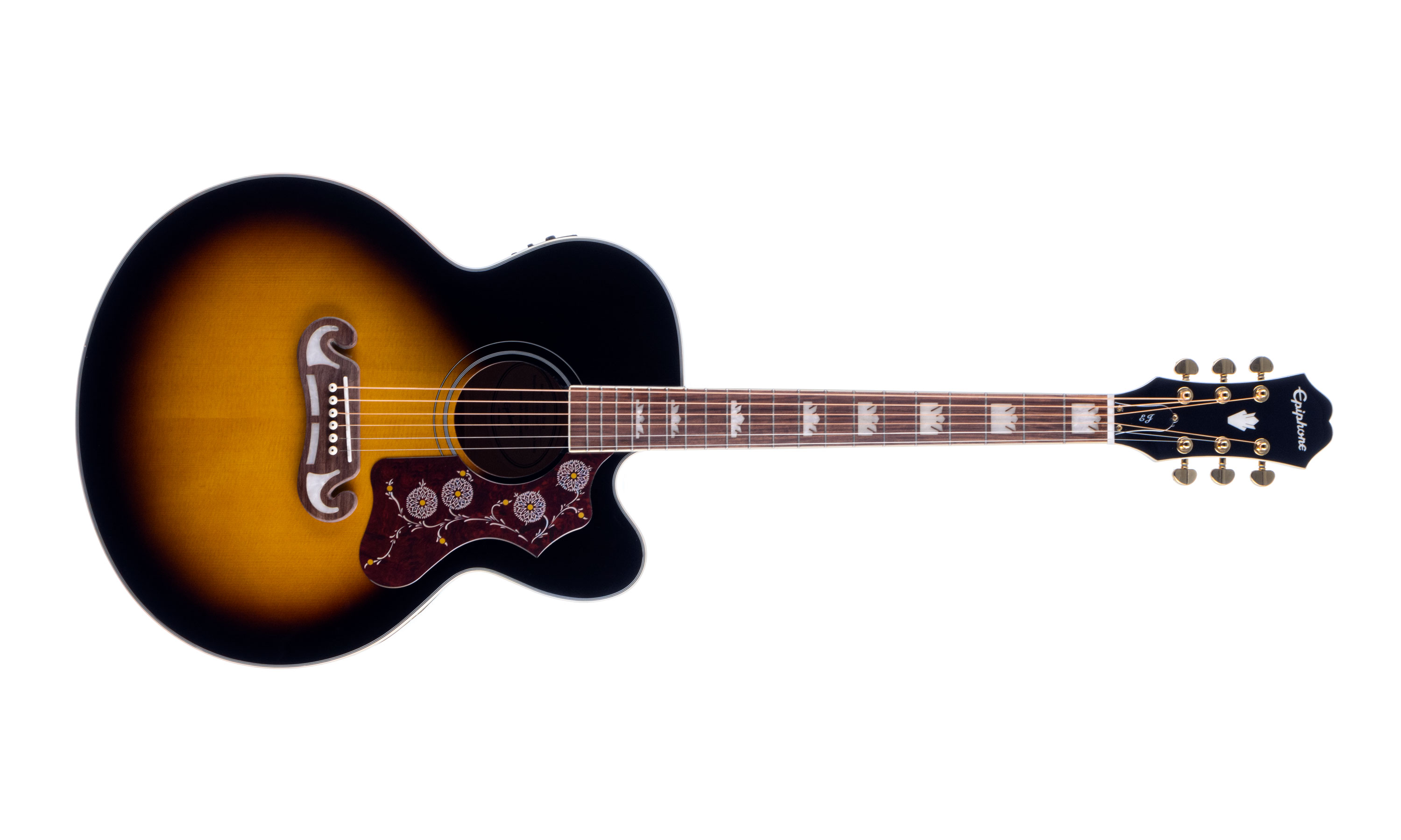 Epiphone J-200 EC Studio Acoustic/Electric - Vintage Sunburst