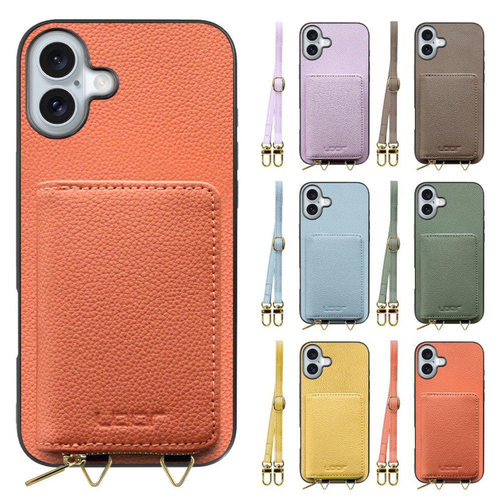 LooCo Official Shop / [ LOOF LUXURY-SHELL POUCH ] iPhone 16 Plus