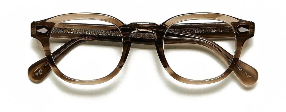 Moscot Lemtosh 46 Brown Ash optical frame with a timeless design