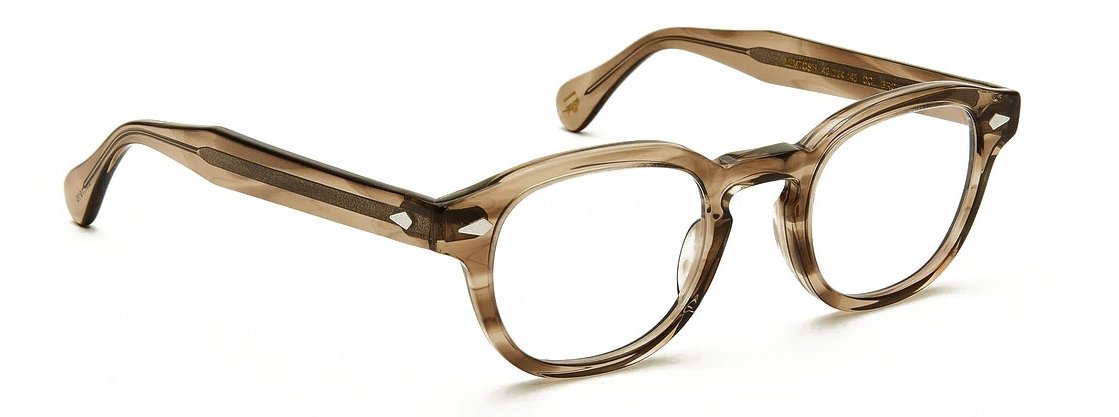 Moscot Lemtosh 46 Brown Ash optical frame with a timeless design