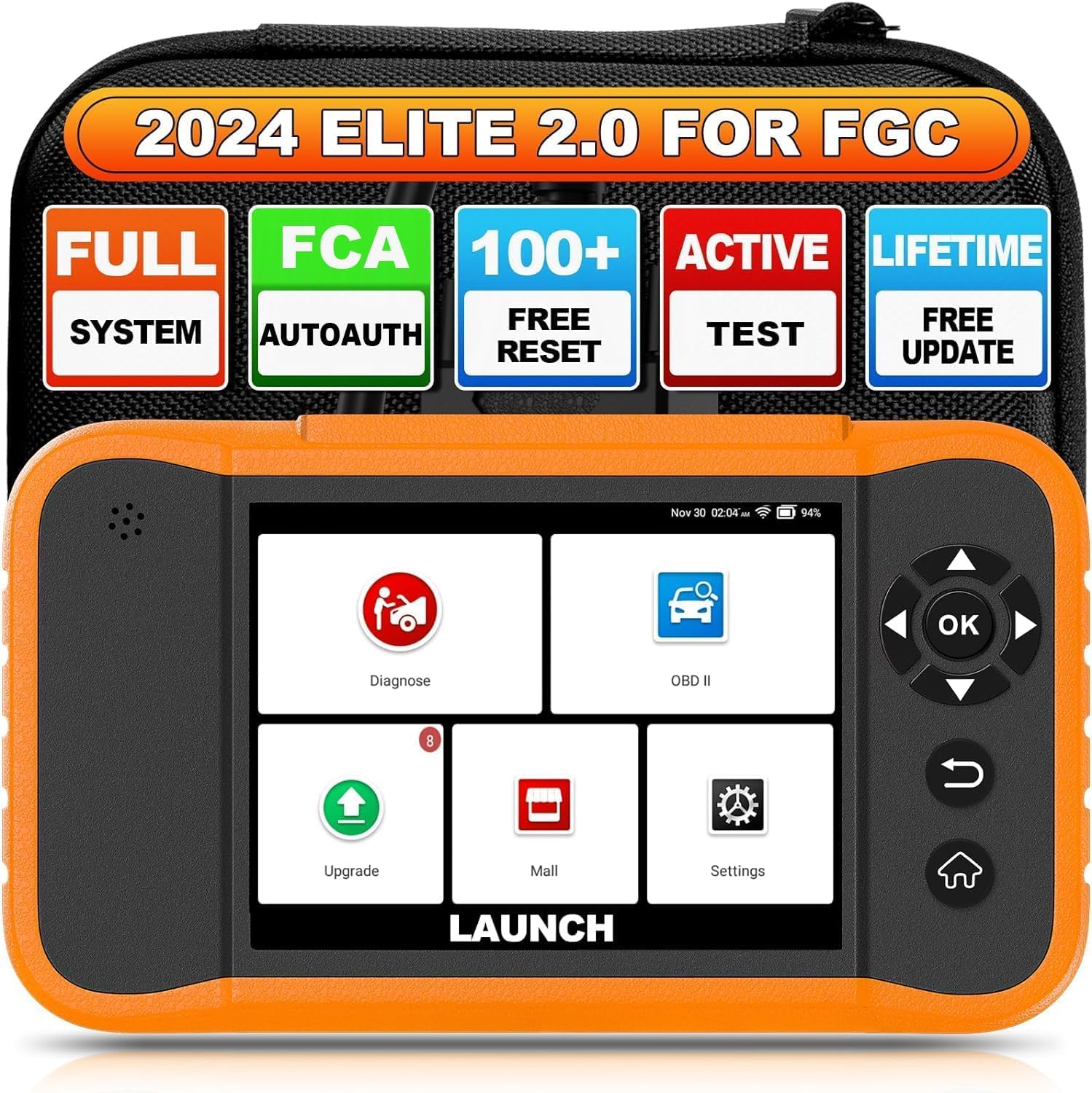 LAUNCH Creader Elite 2.0 FGC for Ford GM Chrysler Full System Bi