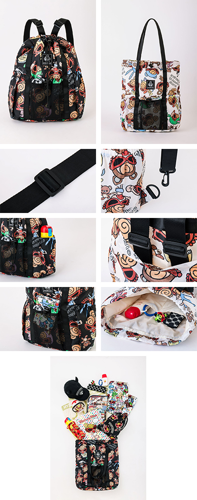 9月5日「HYSTERIC MINI」より、2WAYで使える! トート↔バックパックを