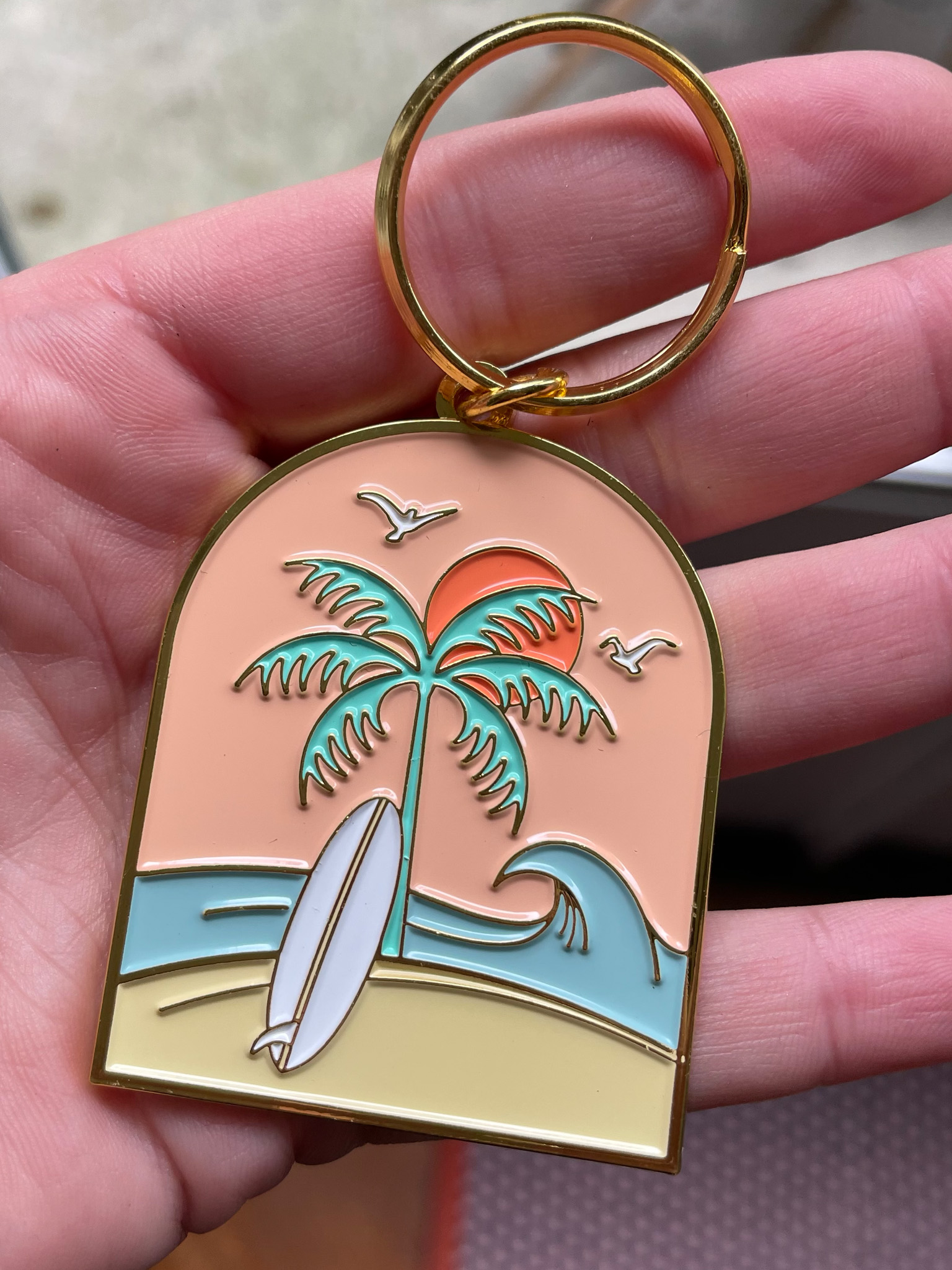 To The Tropics Keychain - Laguna Treasures