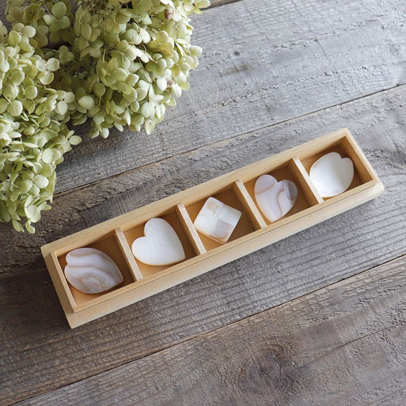 てふ tefu お箸置き 5点セット 真珠貝 ギフト木箱入り Pearl