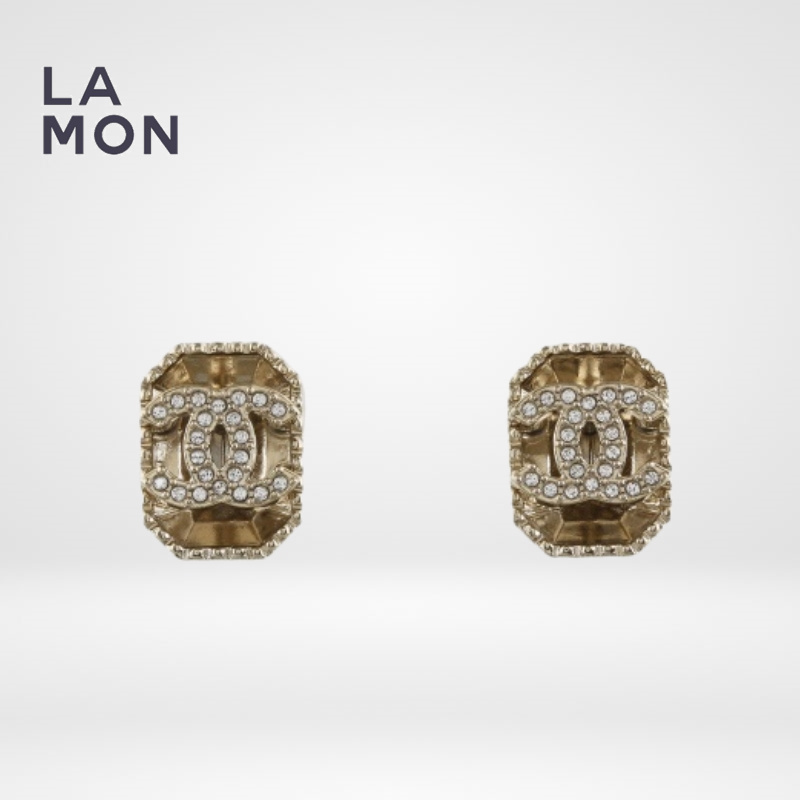 シャネル ピアス CHANEL EARRING ABC568 ココマーク メタル ストラス