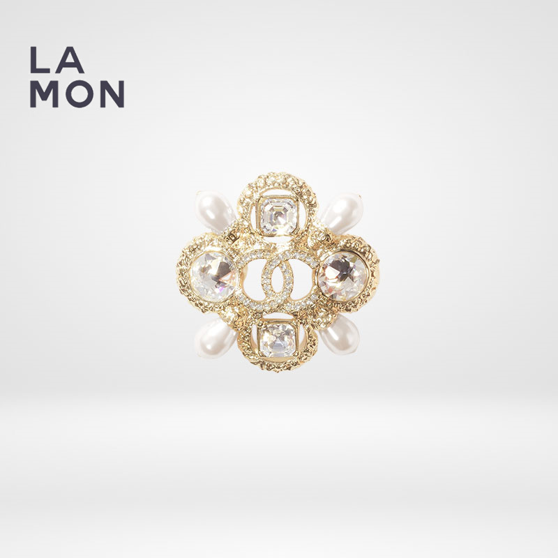 シャネル ブローチ CHANEL BROOCH AB7750 ココマーク メタル ストラス