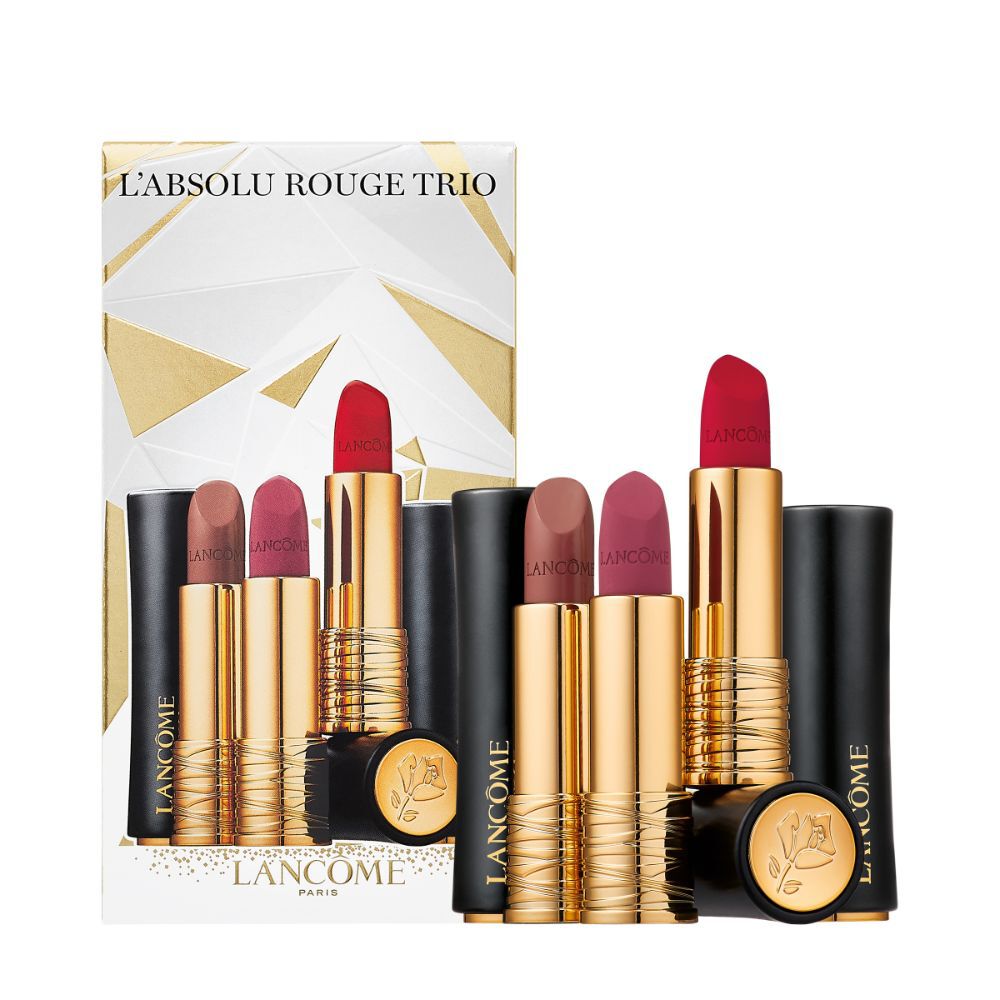 L'Absolu Rouge Lipstick Trio Gift Set Holiday 2022 - Lancôme