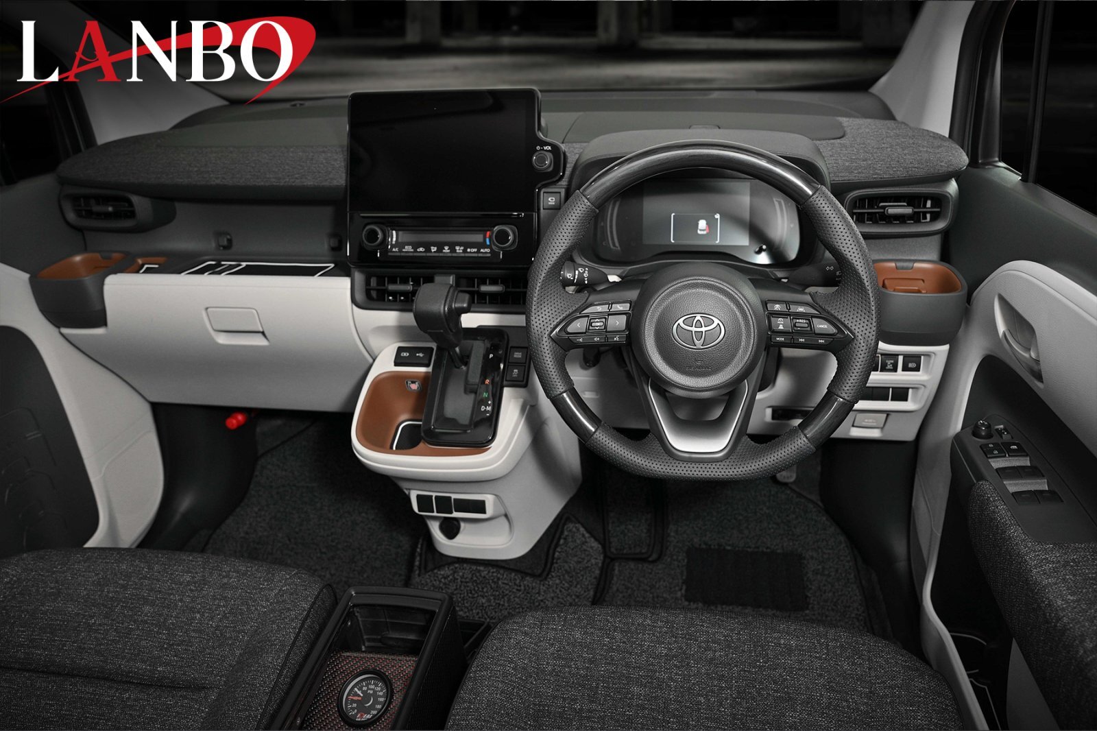 LANBO オリジナルステアリング ガングリップ ［シエンタ MXPL/MXPC10系］